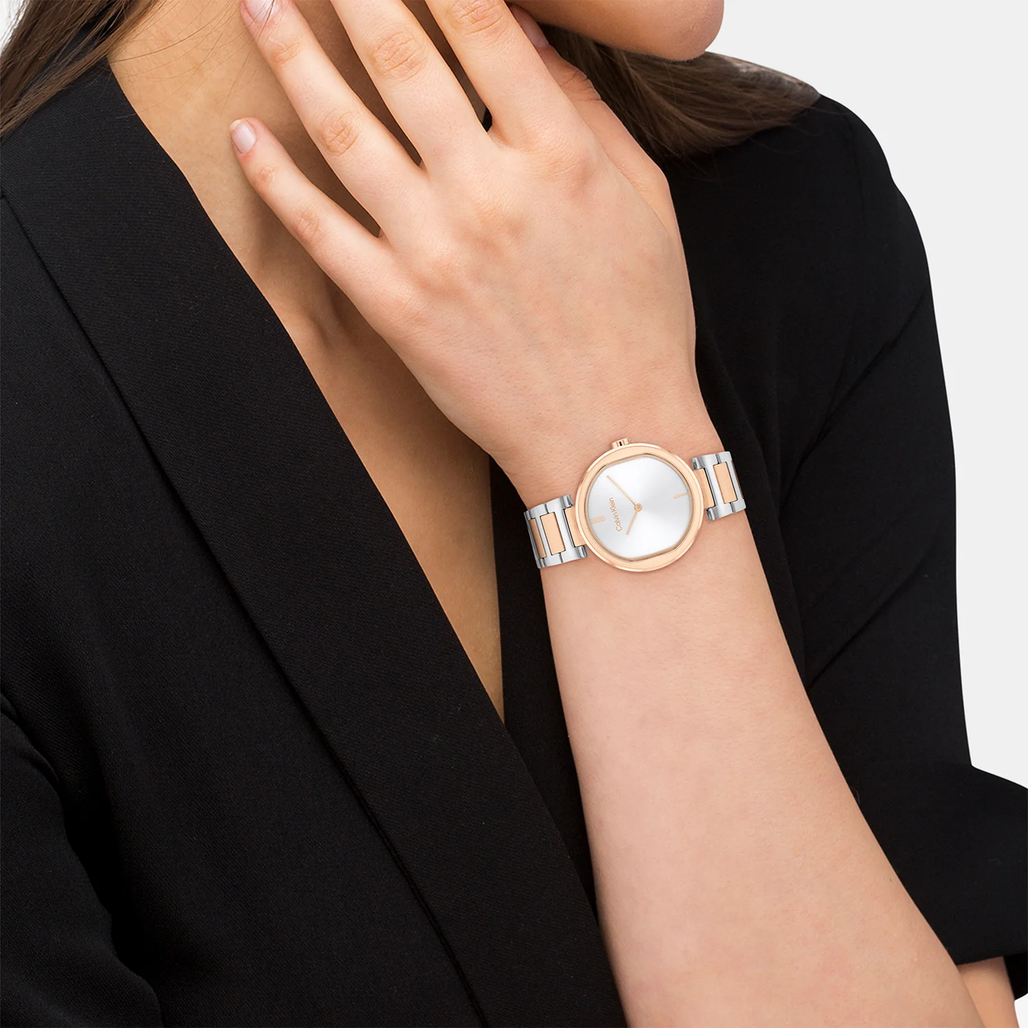 Ck Sensation Women Quartz Silver Dial Analog Stainless Steel Watch 25200251 - Image 3