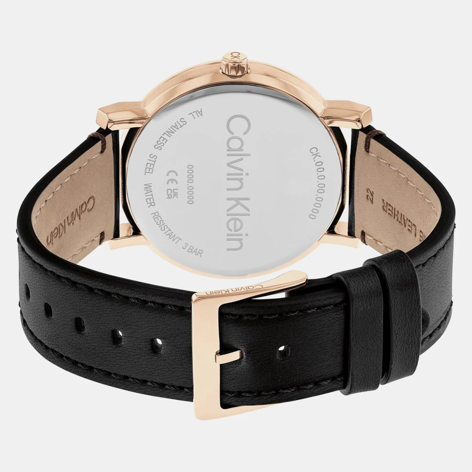 Ck Slate Men Quartz Black Dial Analog Leather Watch 25200318 - Image 6