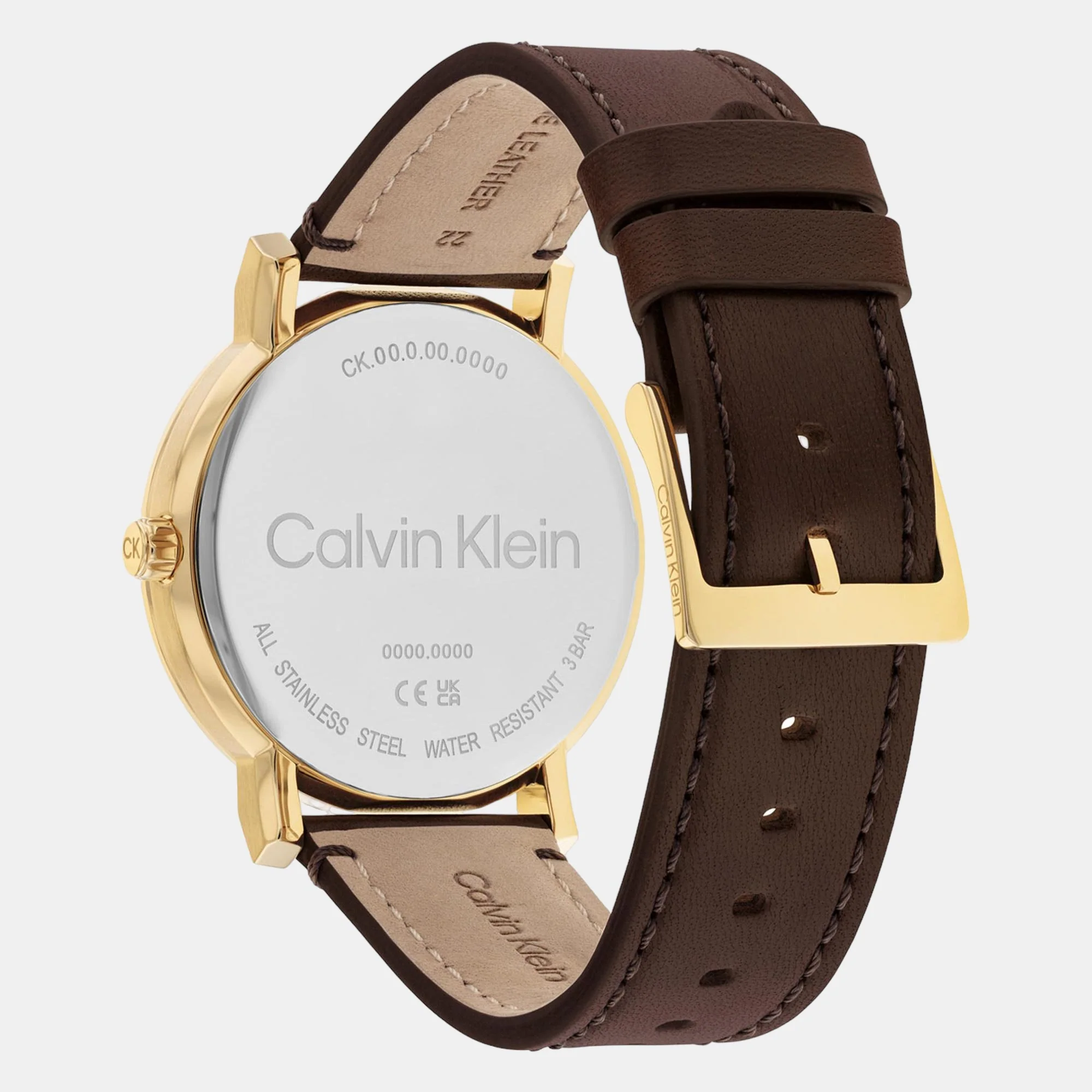 Ck Slate Men Quartz Blue Dial Analog Leather Watch 25200261 - Image 3