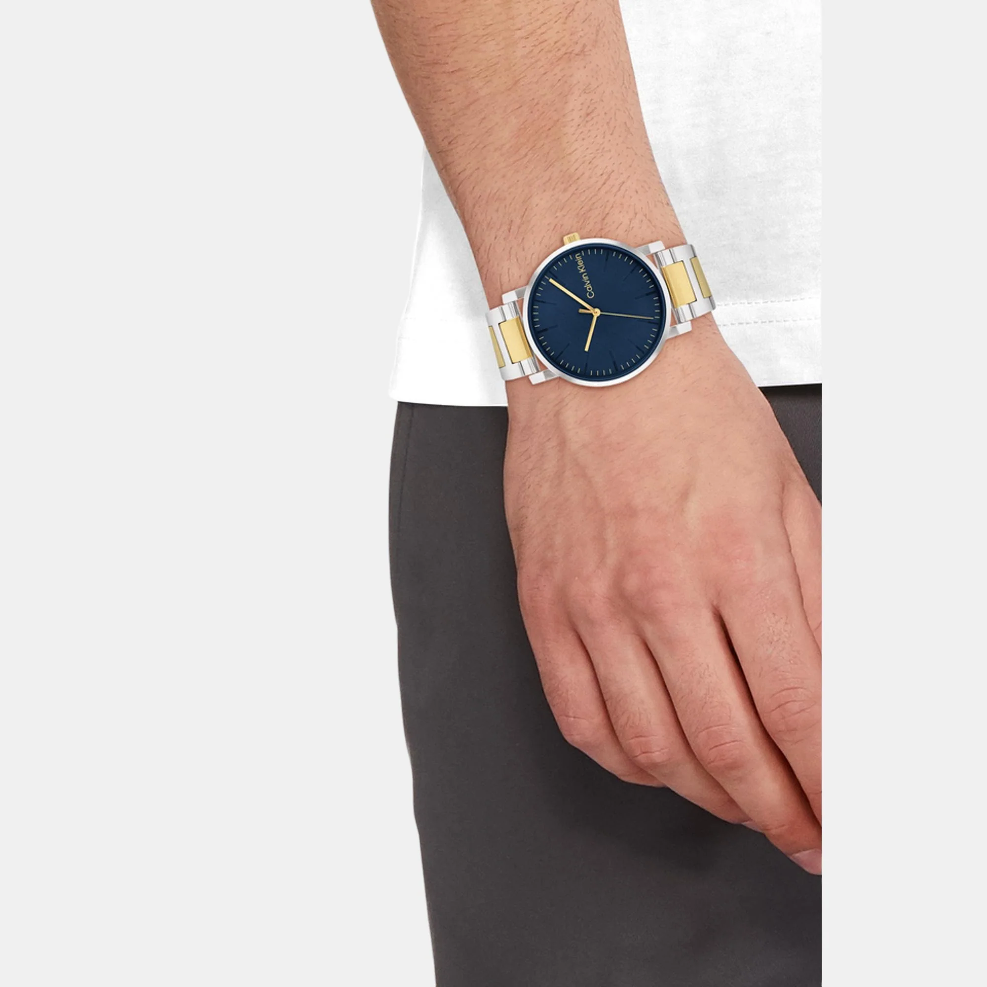 Ck Slate Men Quartz Blue Dial Analog Stainless Steel Watch 25200258 - Image 4