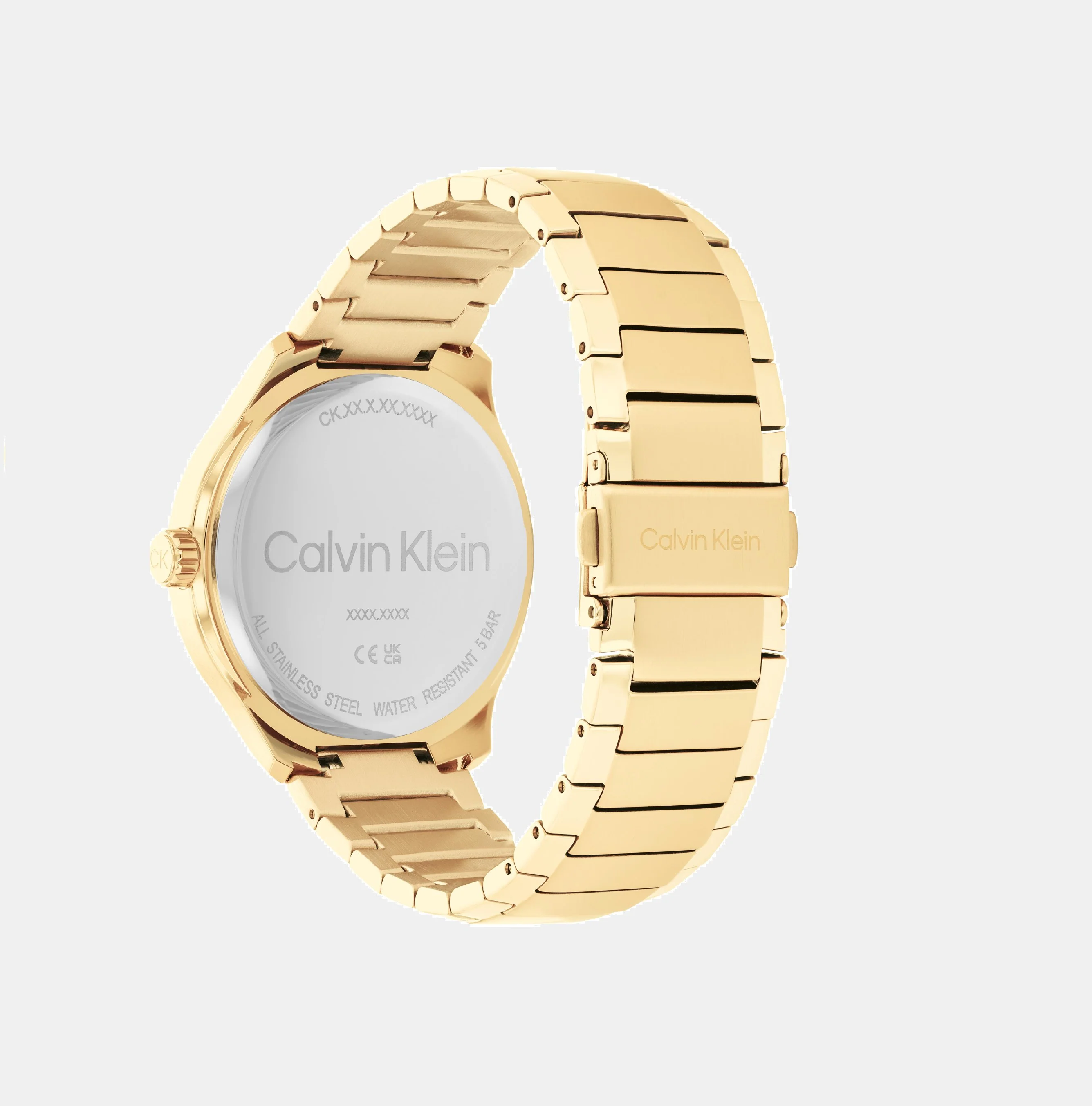 Define Men Quartz Gold Dial Analog Stainless Steel Watch 25200349 - Image 3