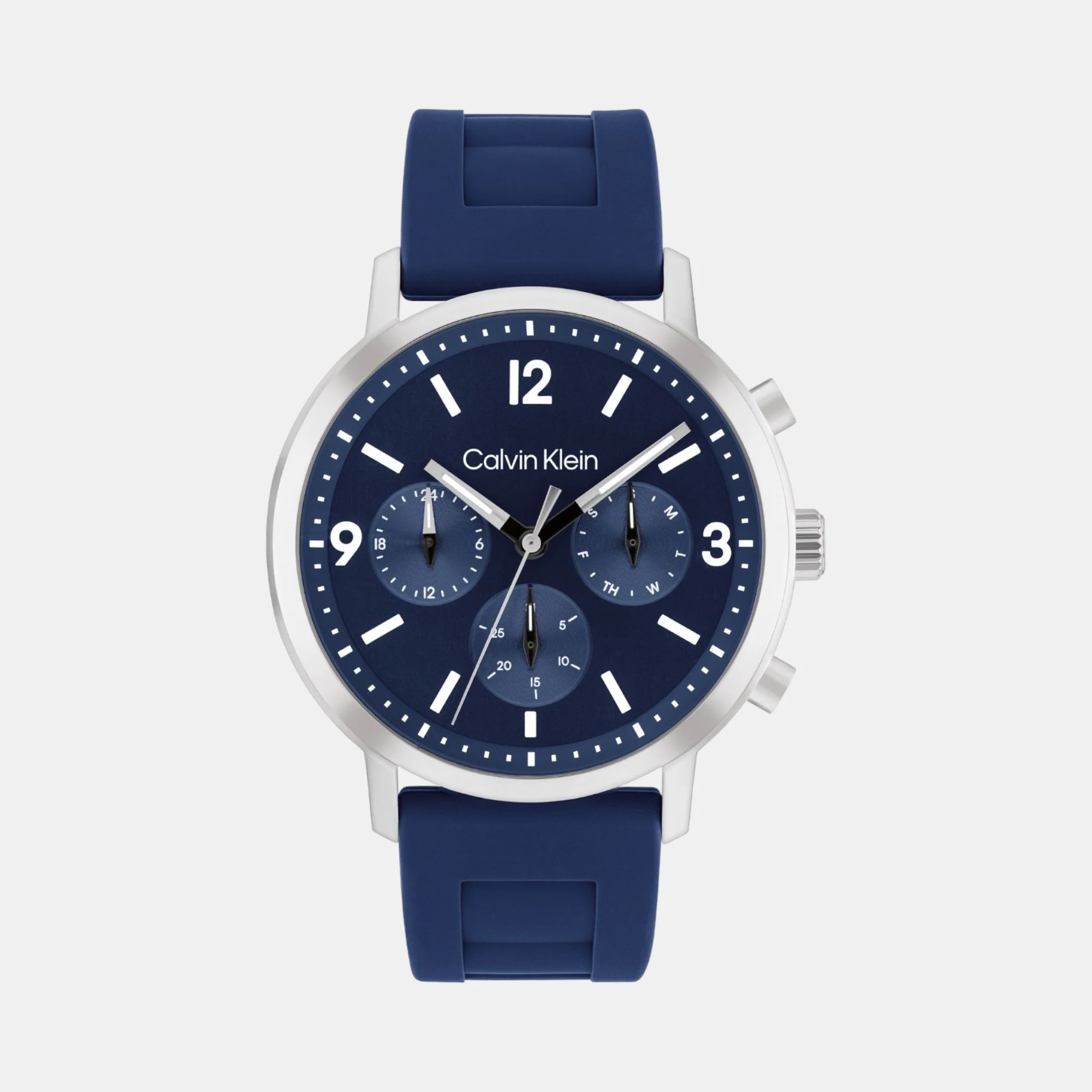 Gauge Men Quartz Blue Dial Chronograph Silicone Watch 25200460