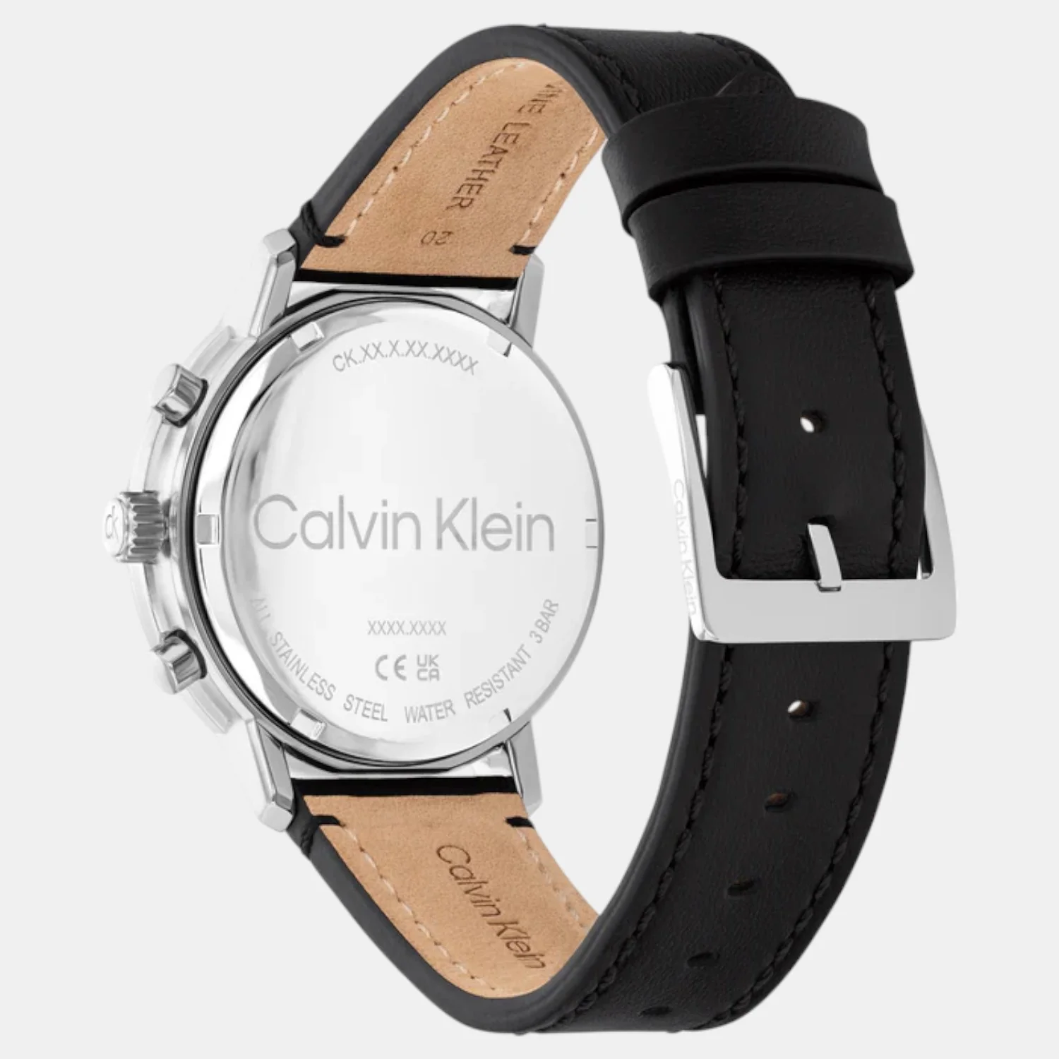 Gauge Men Quartz Dark Brown Dial Multi-Function Leather Watch 25200496 - Image 3