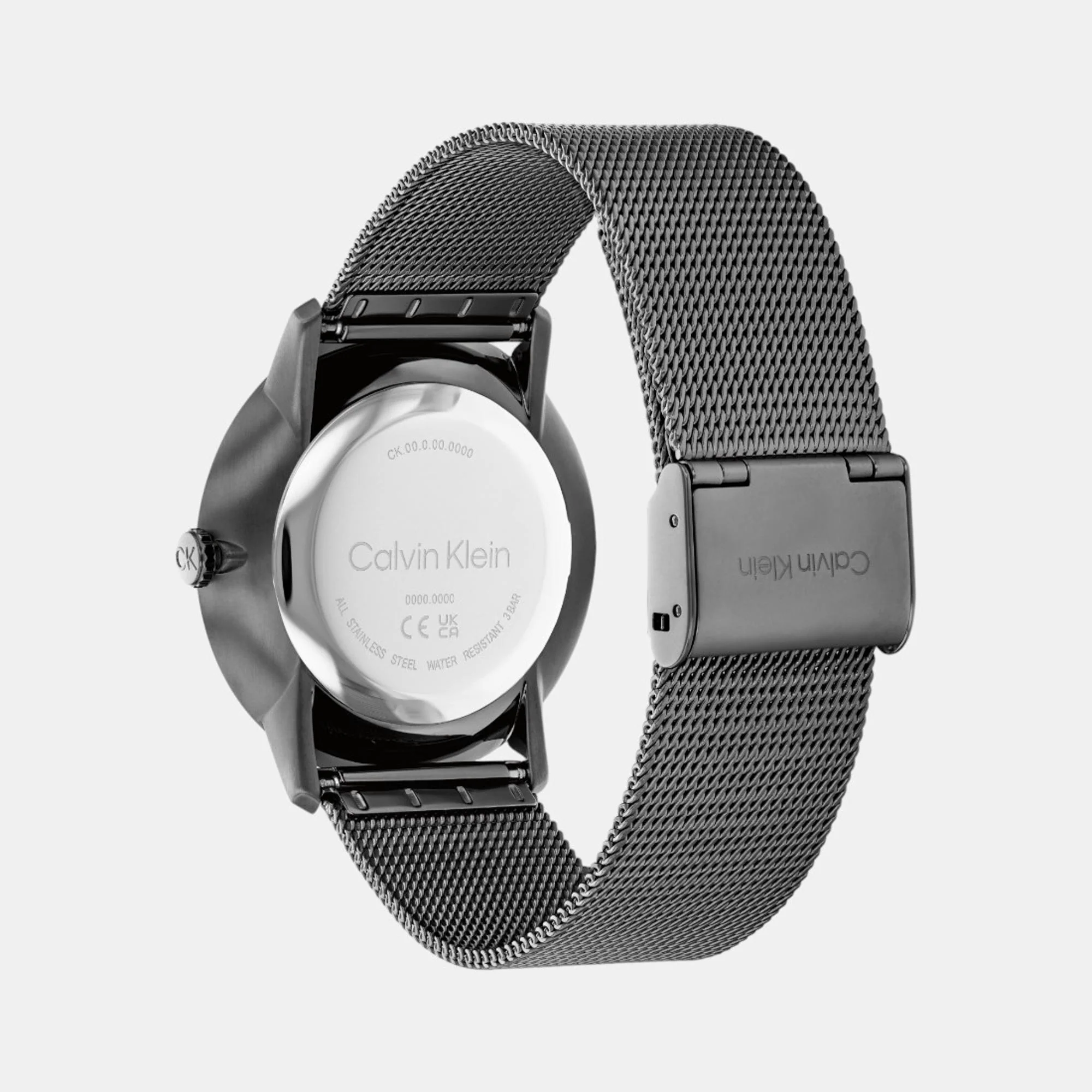 Intrigue Unisex Quartz Grey Dial Analog Mesh Watch 25300011 - Image 5