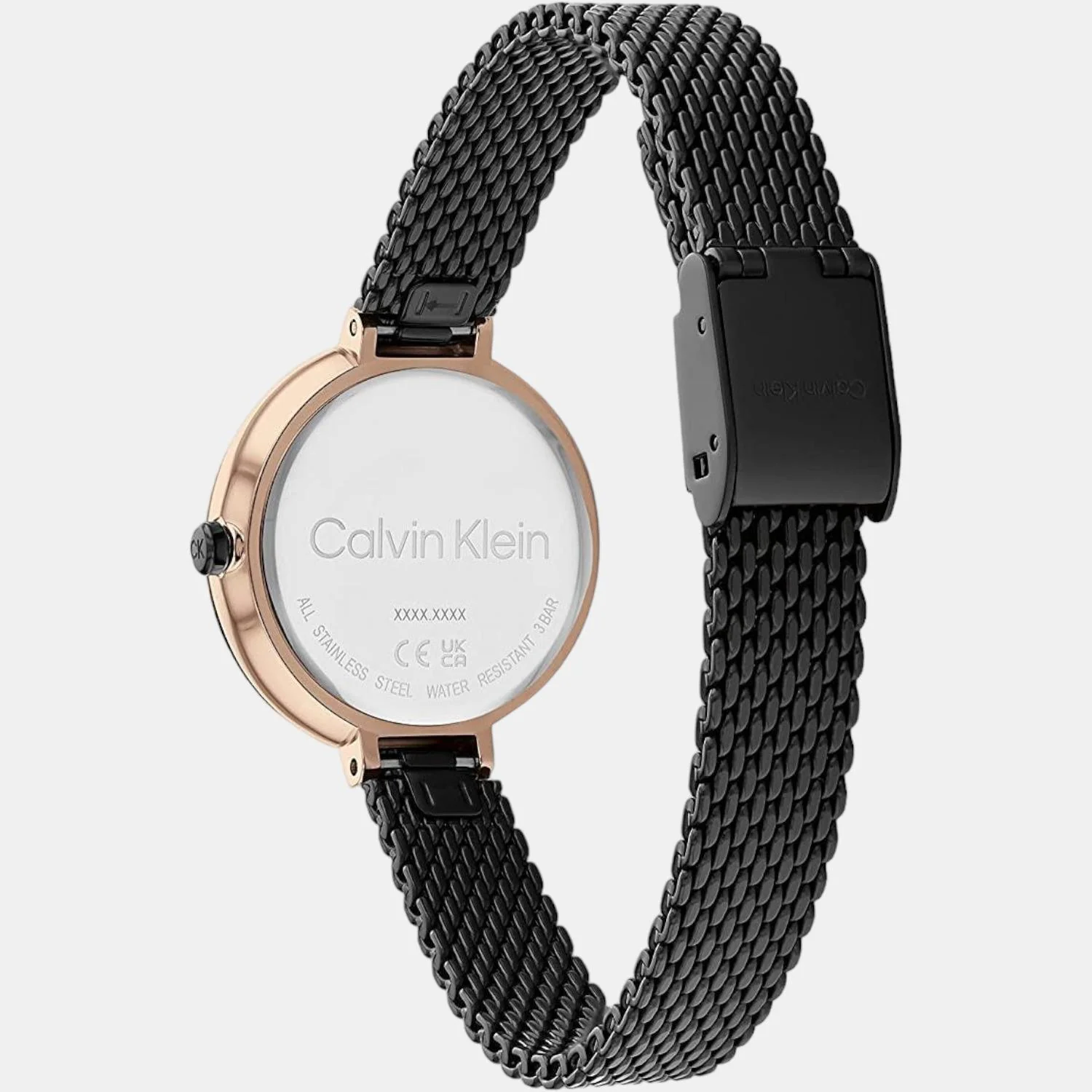 Minimalistic T Bar Women Quartz Black Dial Analog Mesh Watch 25200084 - Image 4