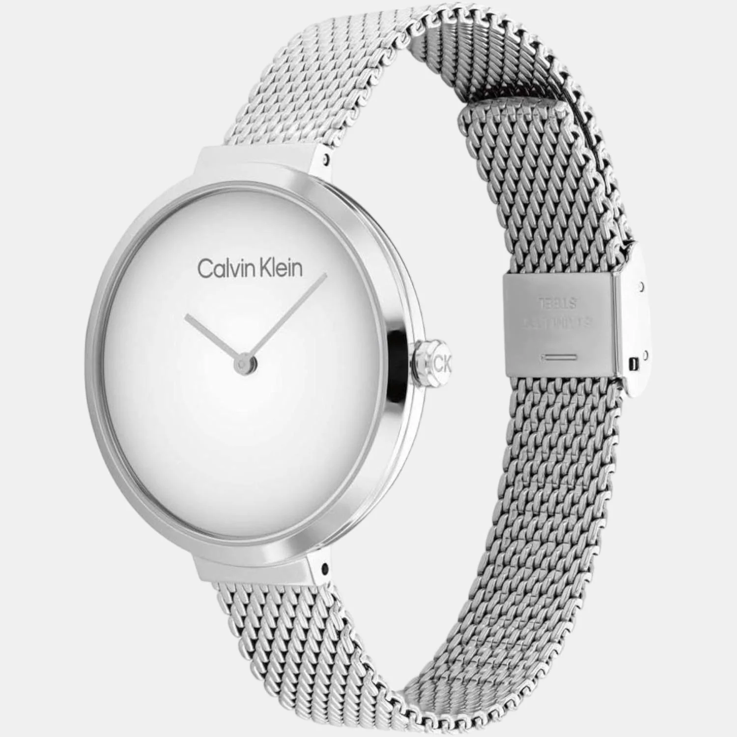 Minimalistic T Bar Women Quartz White Dial Analog Stainless Steel Watch 25200079 - Image 3