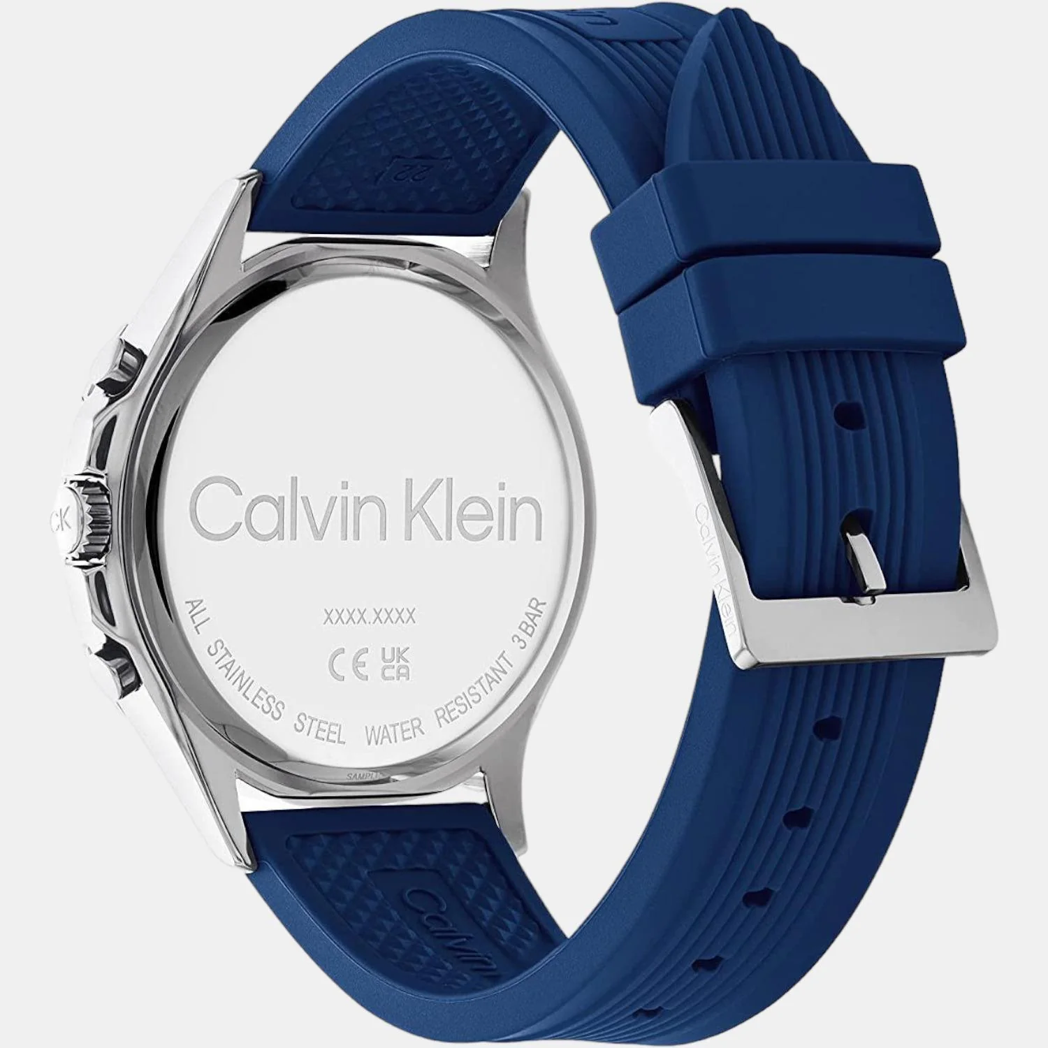 Sport Men Quartz Grey Dial Chronograph Silicone Watch 25200120 - Image 3