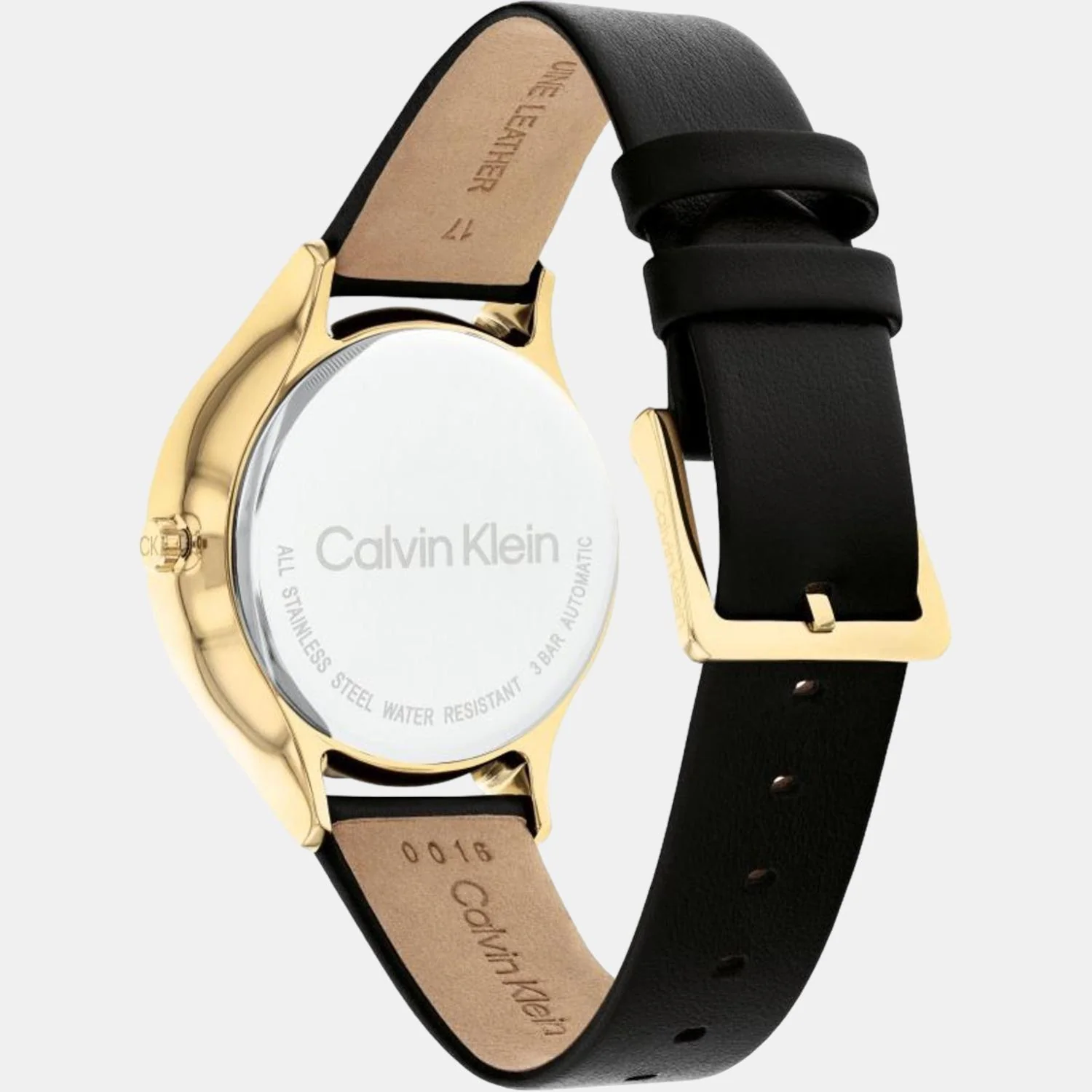 Timeless Women Quartz Black Dial Chronograph Leather Watch 25200123 - Image 2