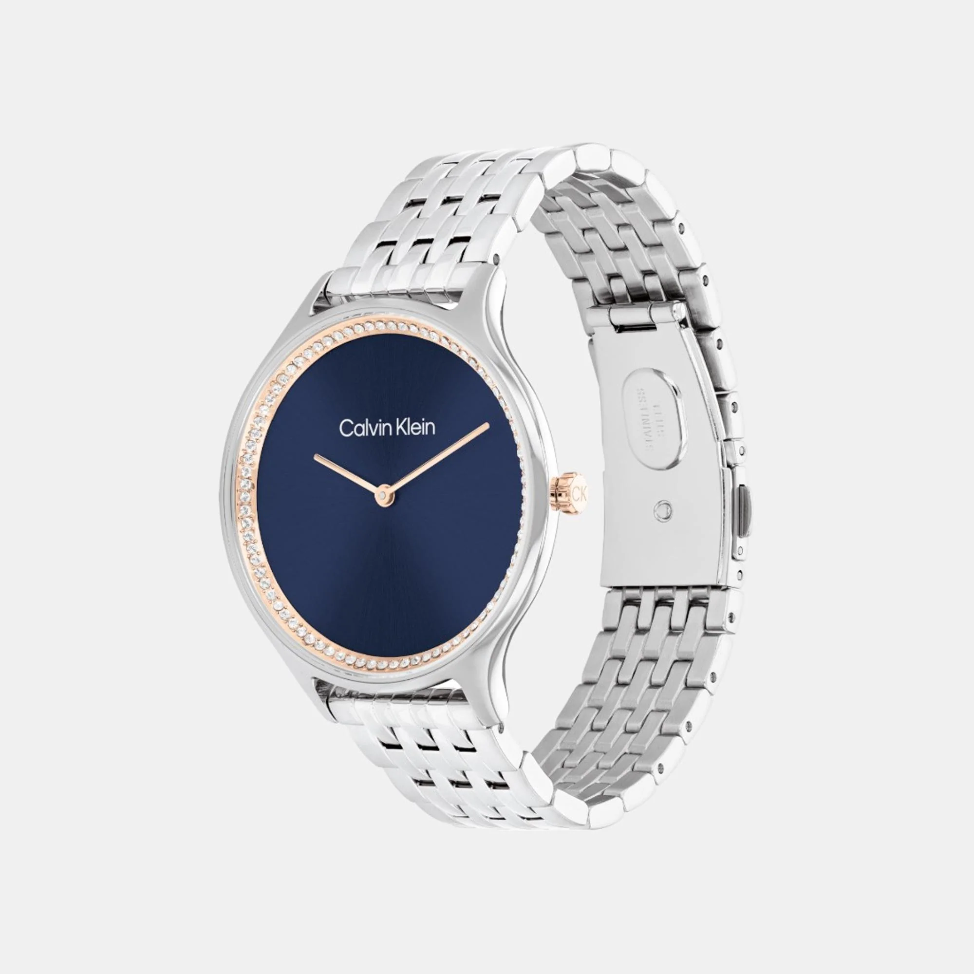 Timeless Women Quartz Blue Dial Analog Stainless Steel Watch 25100001 - Image 2