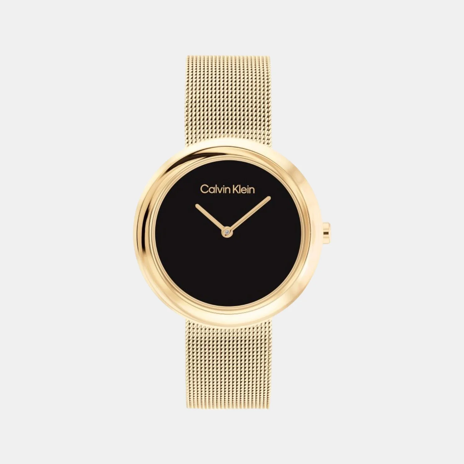 Twisted Bezel Women Quartz Black Dial Analog Stainless Steel Watch 25200012