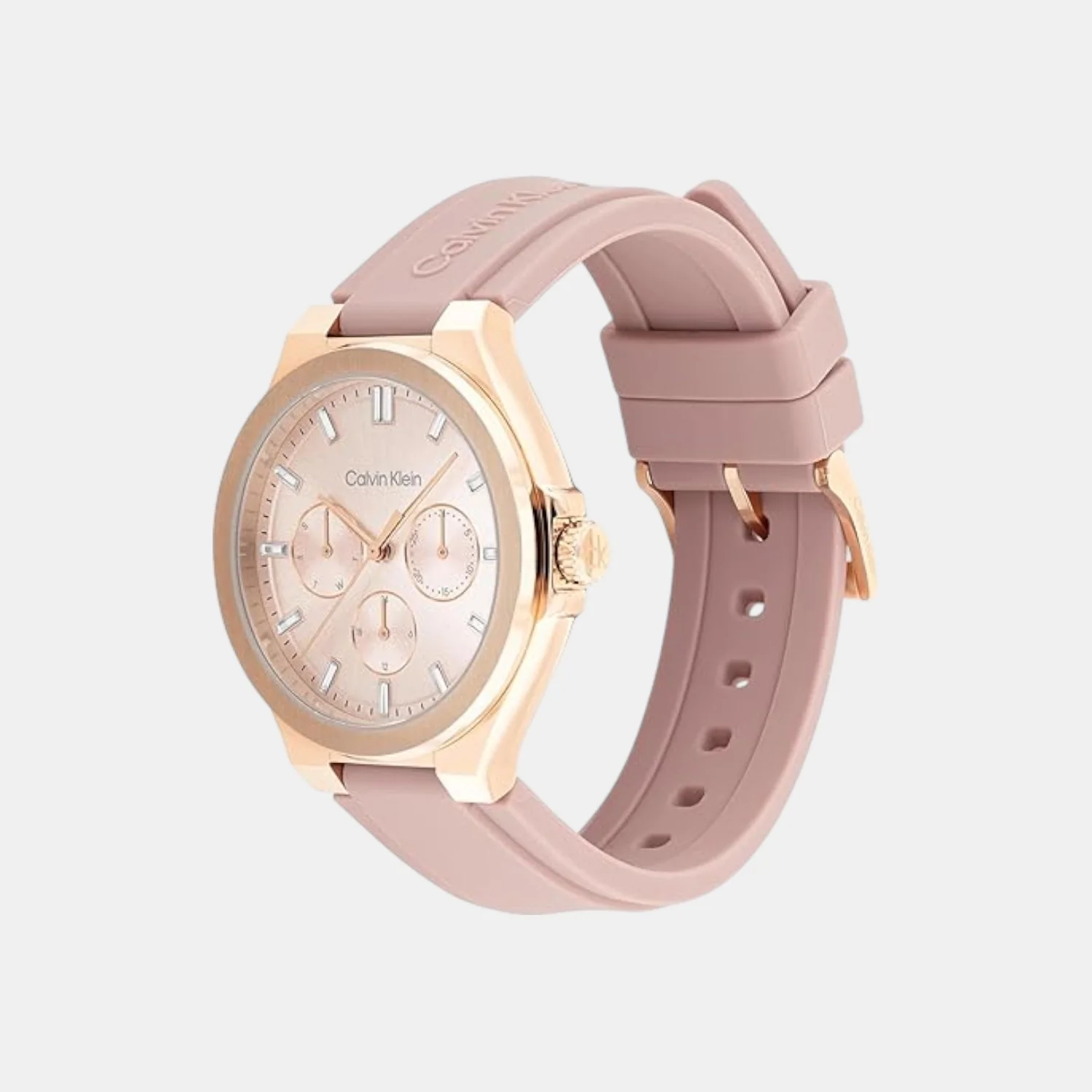 Vibrancy Women Quartz Blush Dial Multi-Function Leather Watch 25100108 - Image 2