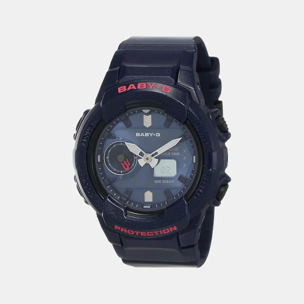 Baby-G Men Quartz Blue Dial Analog-Digital Resin Watch B205