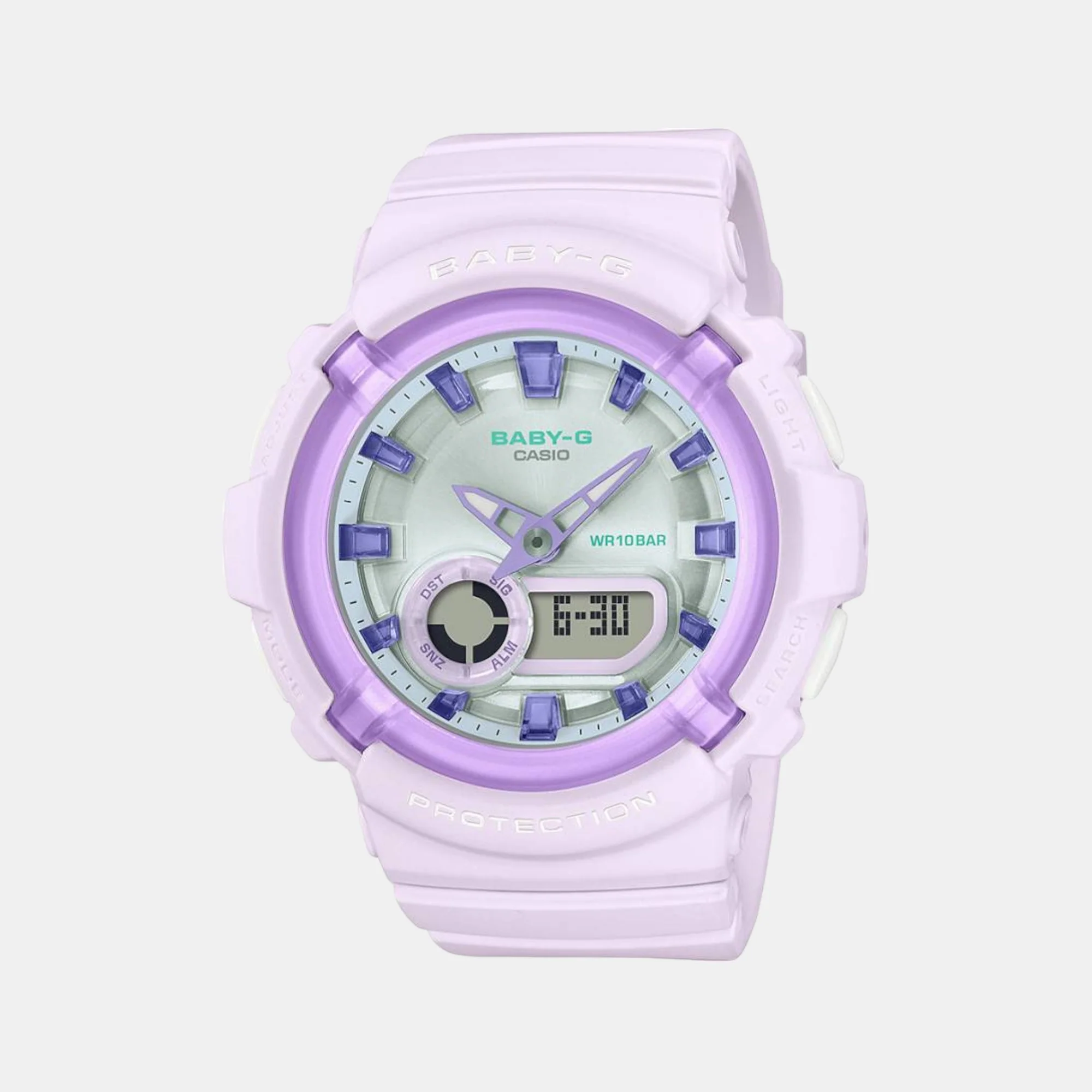 Baby-G Women Quartz Pink Dial Analog-Digital Resin Watch B231
