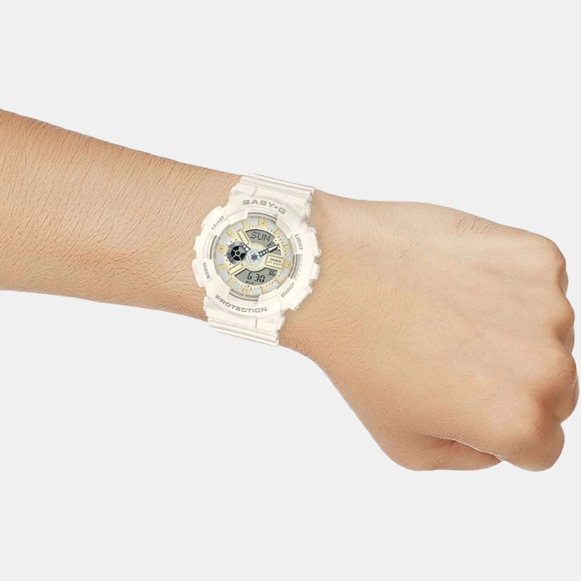 Baby-G Men Quartz White Dial Analog-Digital Resin Watch B228 - Image 5