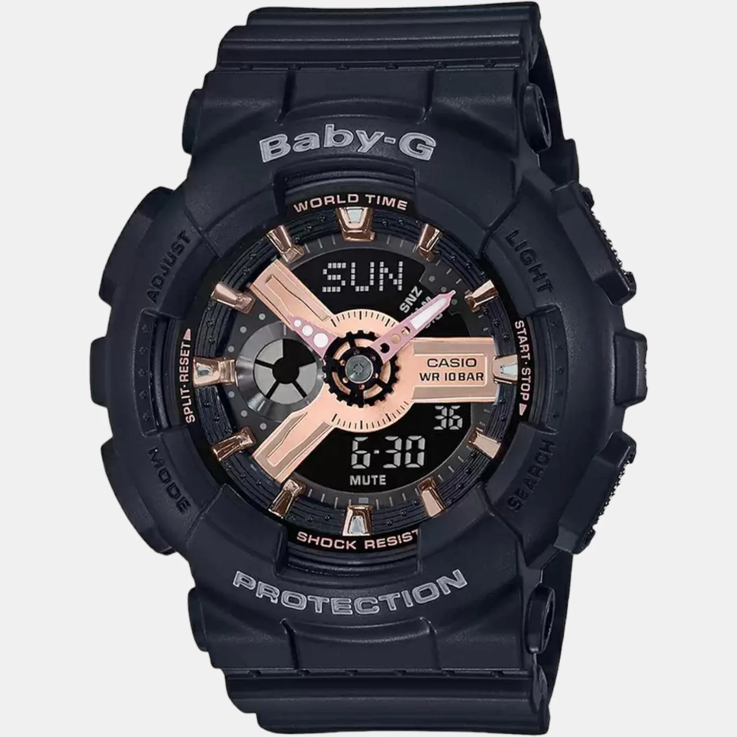 Baby-G Women Quartz Black Dial Analog-Digital Resin Watch BX157 - Image 3