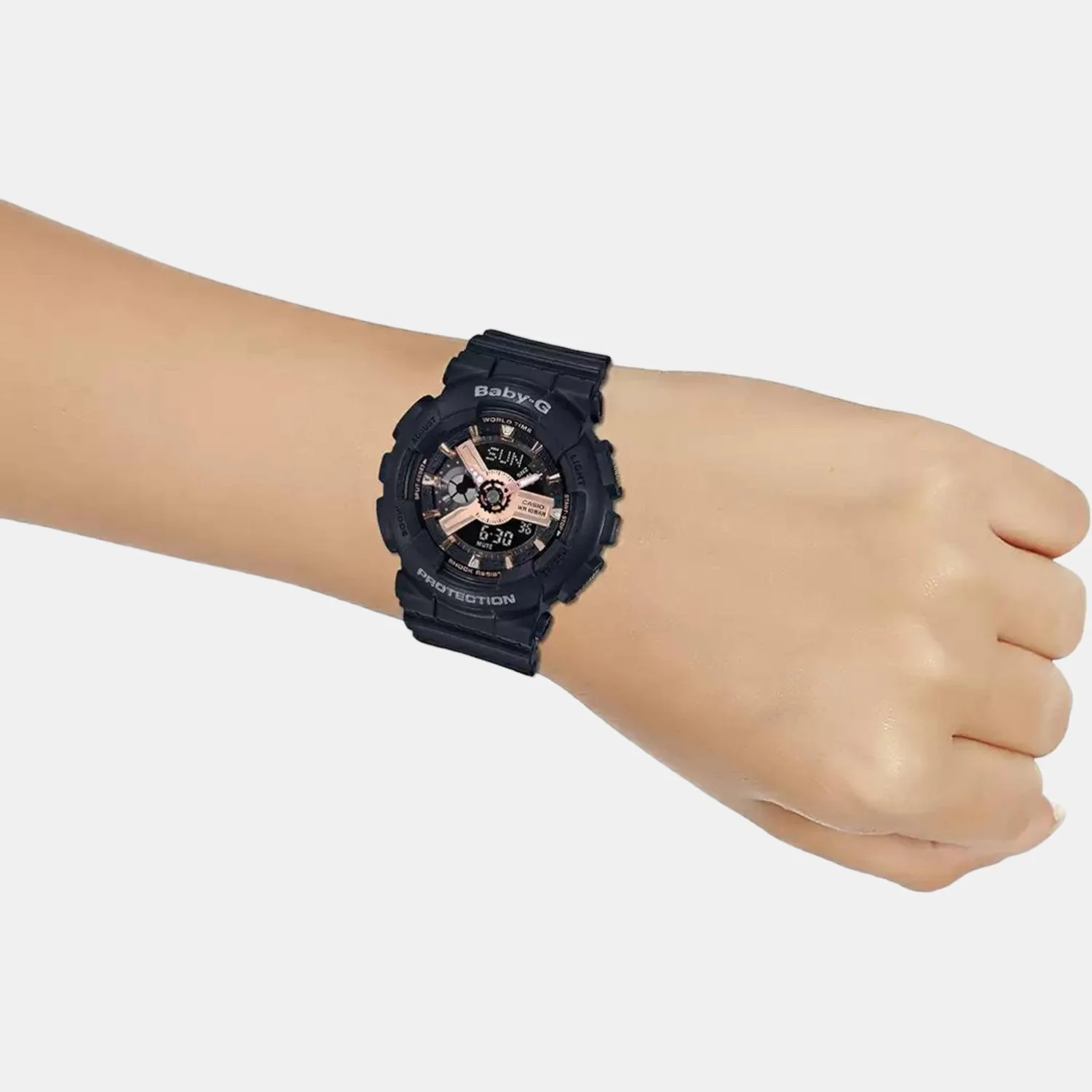 Baby-G Women Quartz Black Dial Analog-Digital Resin Watch BX157 - Image 6