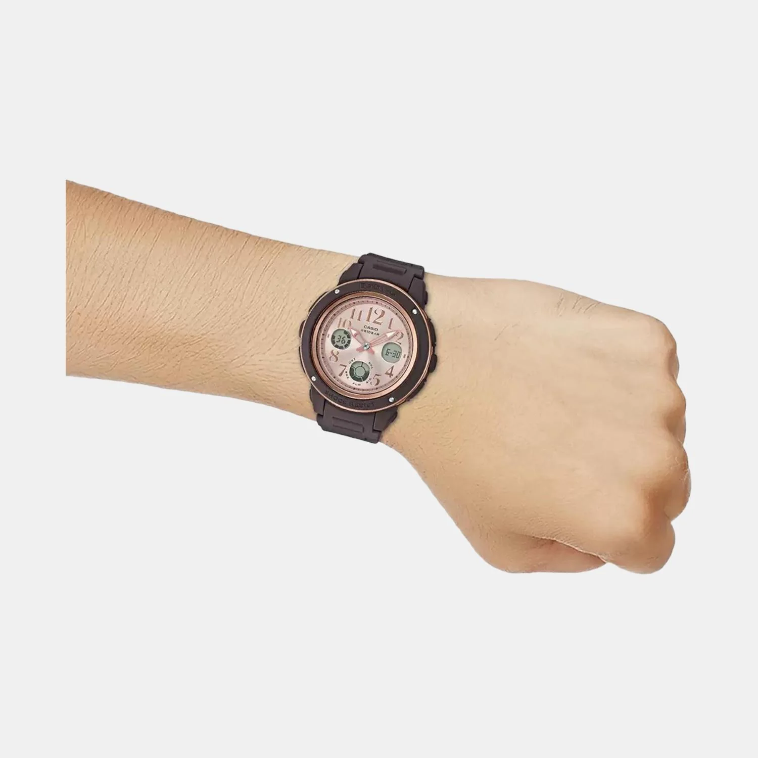 Baby-G Women Quartz Rose Gold Dial Analog-Digital Resin Watch BX138 - Image 7