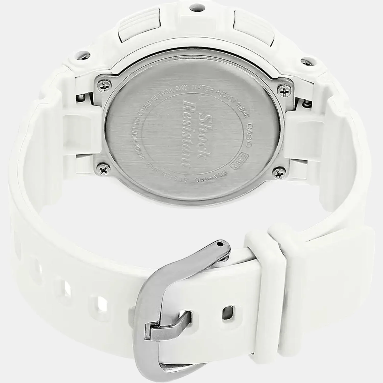 Baby-G Women Quartz White Dial Analog-Digital Leather Watch B158 - Image 5