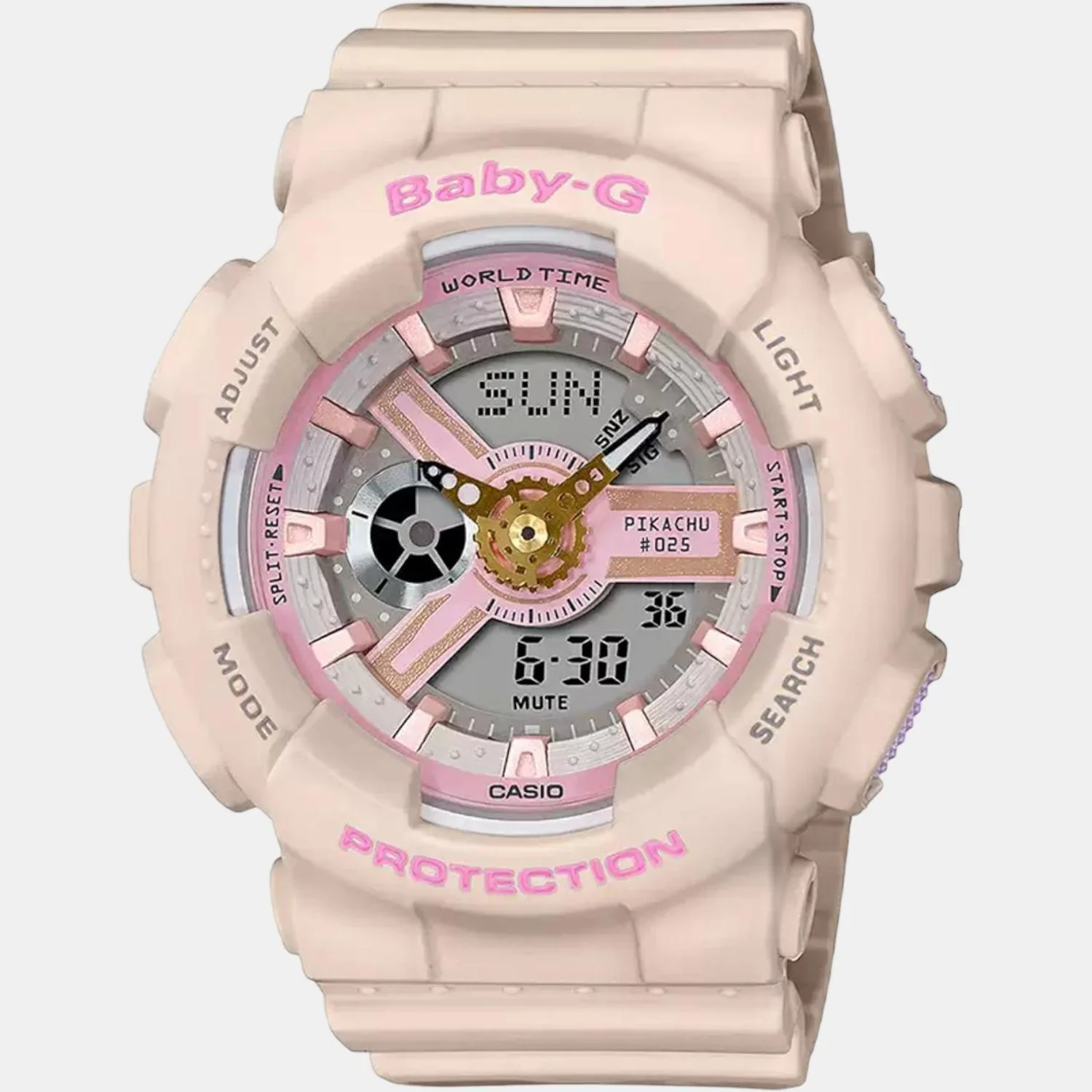 Baby-G Women Quartz Two Tone Dial Analog-Digital Resin Watch BX188 - Image 2