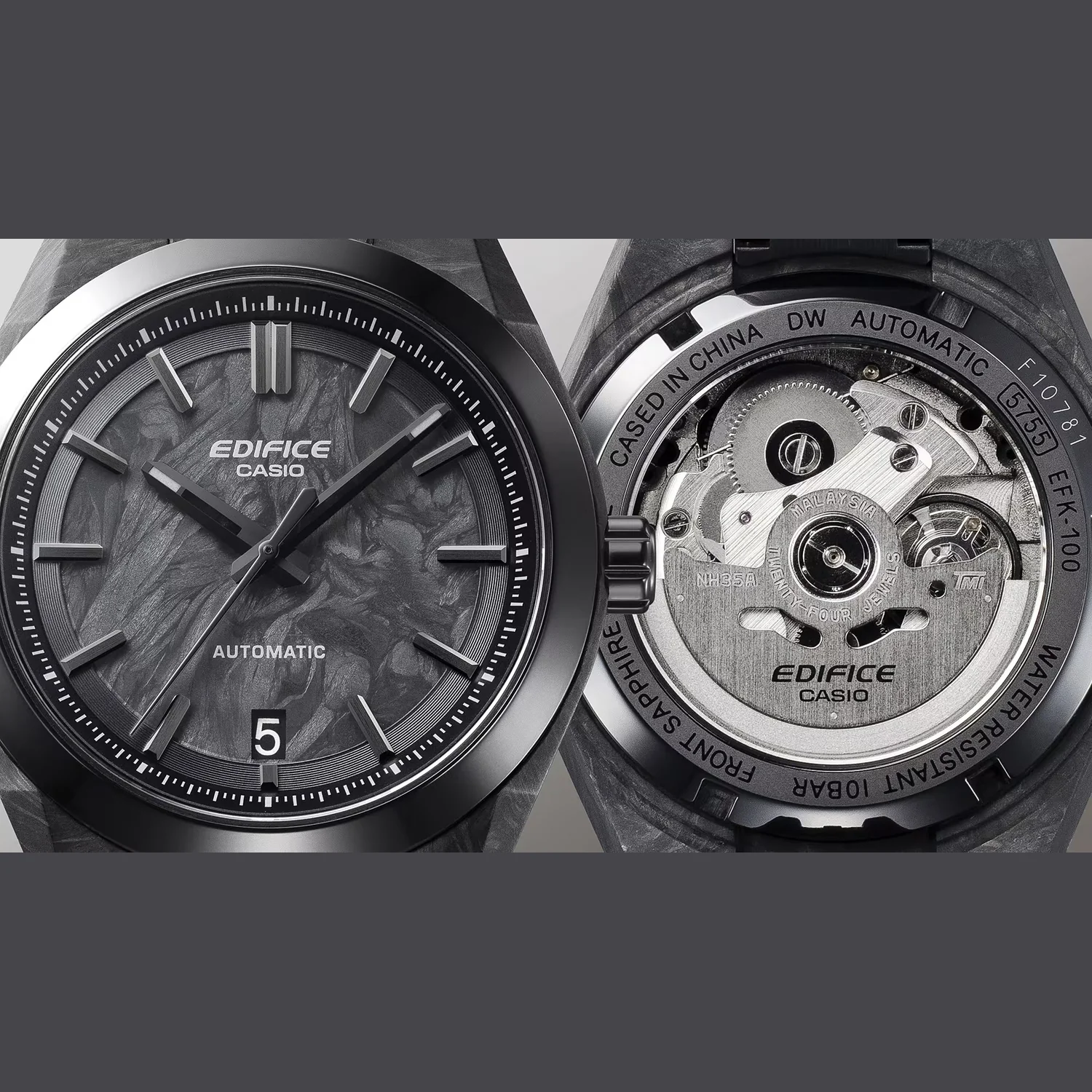 G-Shock Men Automatic Black Dial Analog Stainless Steel Watch ED673 - Image 4