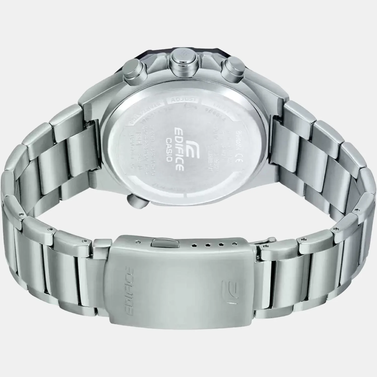 Edifice Men Quartz Black Dial Analog-Digital Stainless Steel Watch ED493 - Image 5