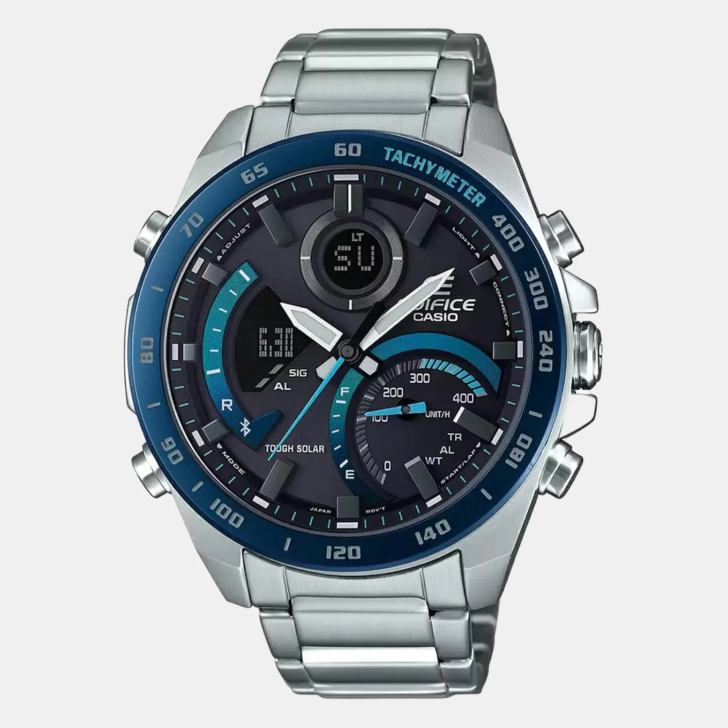 Edifice Men Quartz Black Dial Analog-Digital Stainless Steel Watch EX500 - Image 3