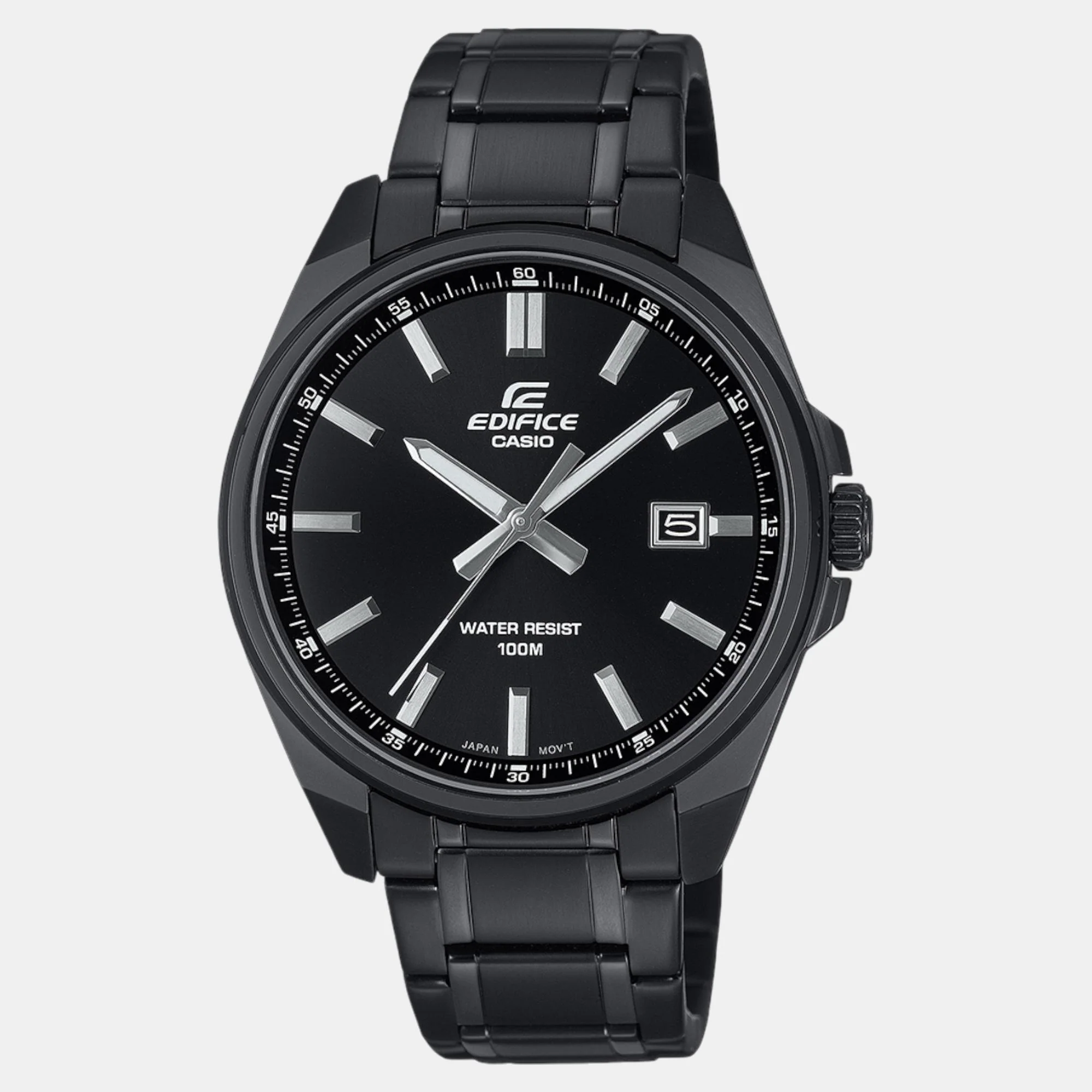 Edifice Men Quartz Black Dial Analog Stainless Steel Watch ED620 - Image 2