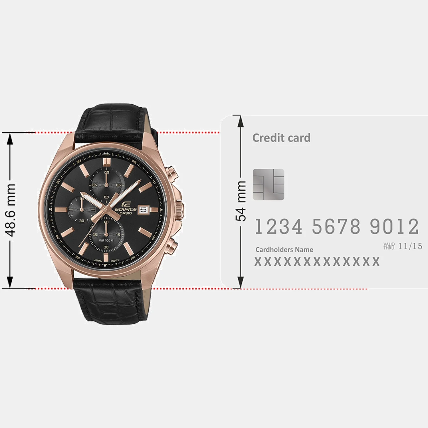 G-Shock Men Quartz Black Dial Analog Leather Watch ED665 - Image 8