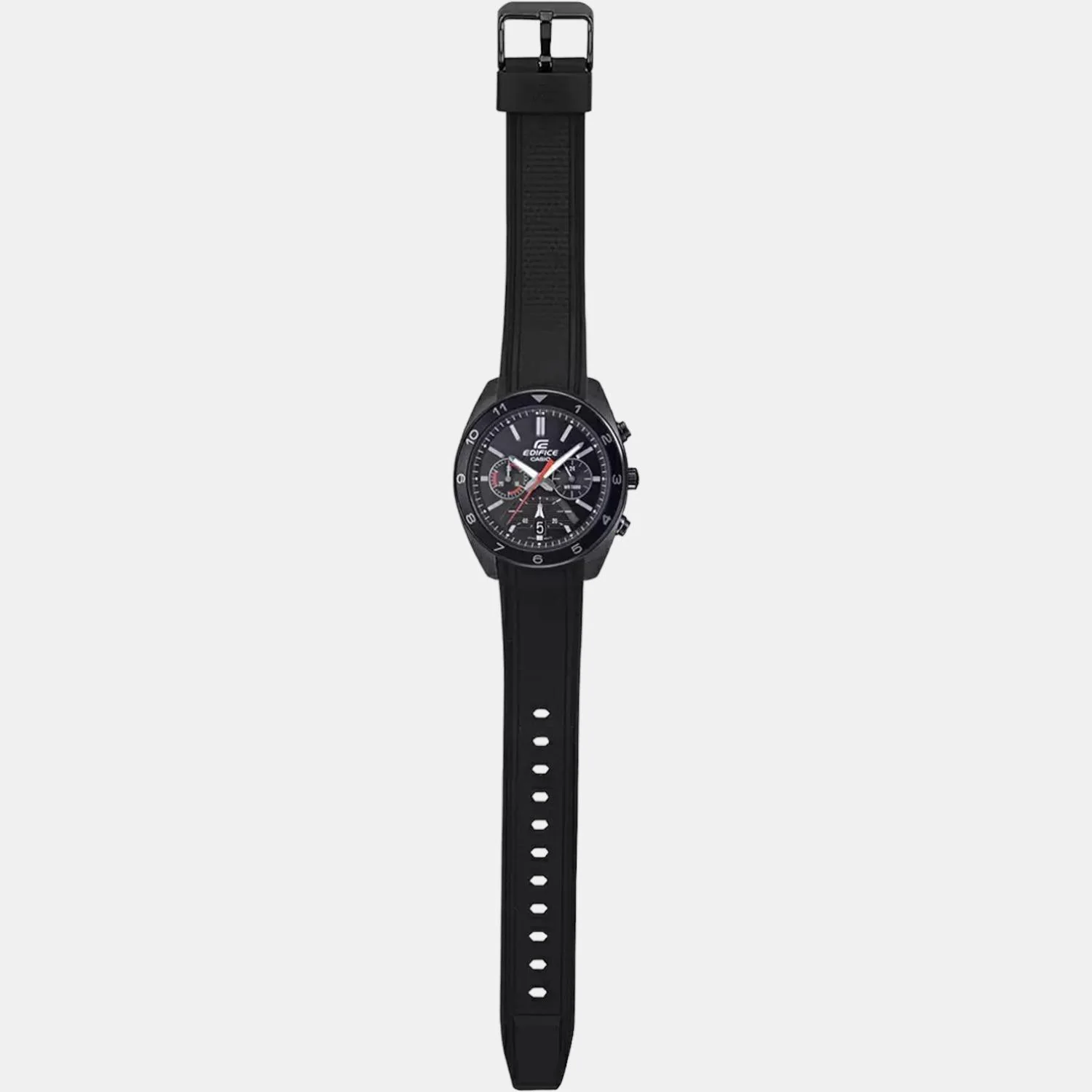 Edifice Men Quartz Black Dial Chronograph Resin Watch ED487 - Image 6