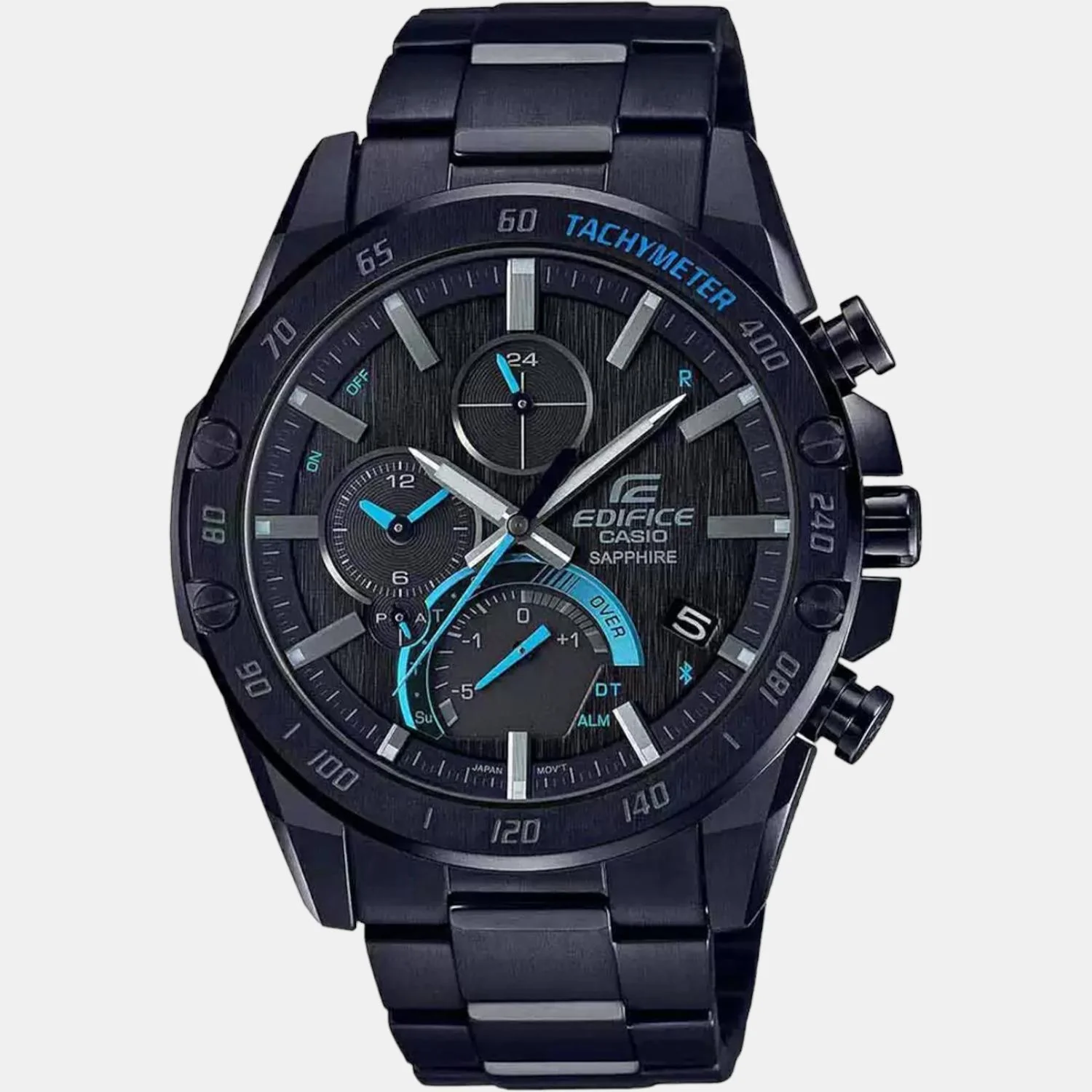 Edifice Men Quartz Black Dial Chronograph Stainless Steel Watch ED501 - Image 2