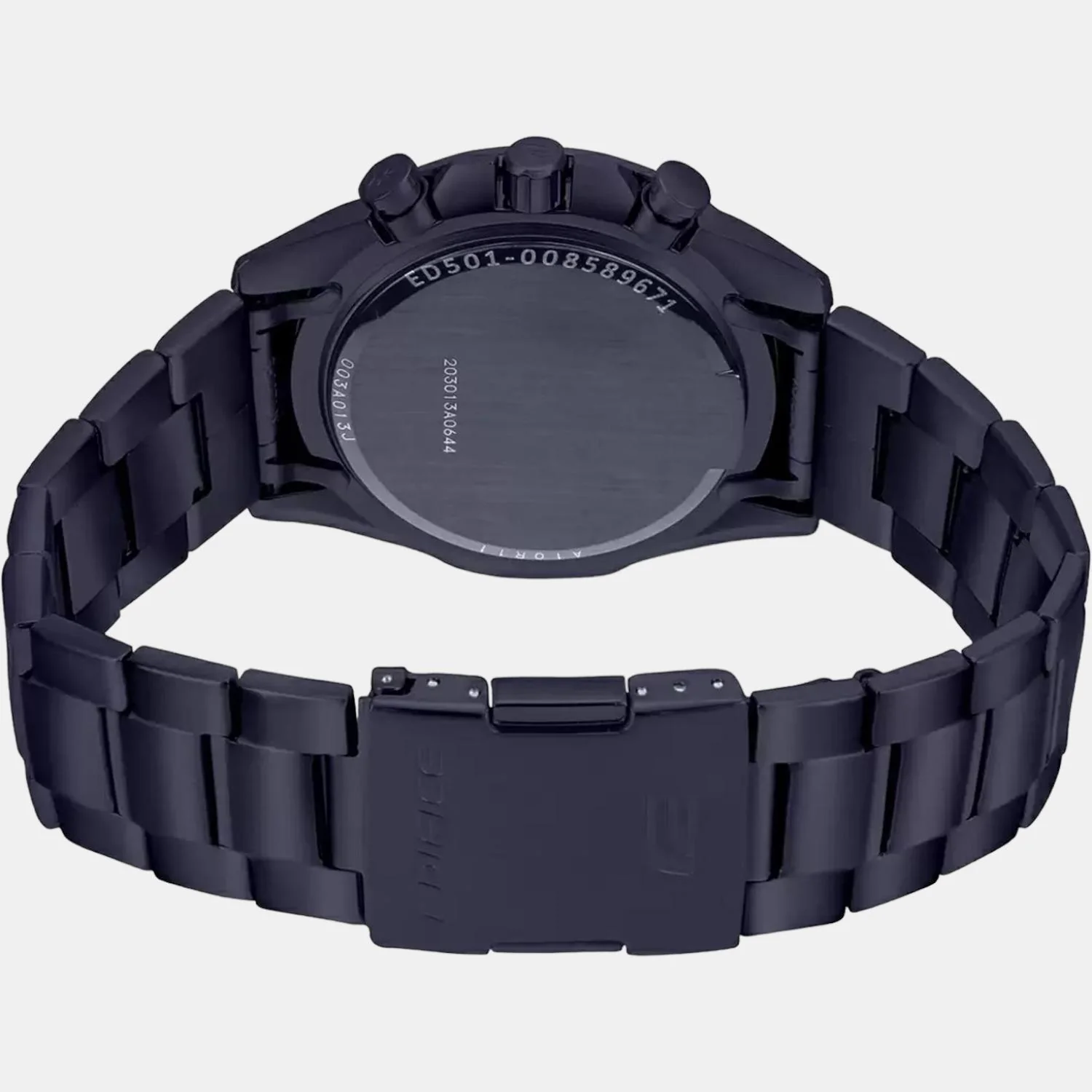 Edifice Men Quartz Black Dial Chronograph Stainless Steel Watch ED501 - Image 5