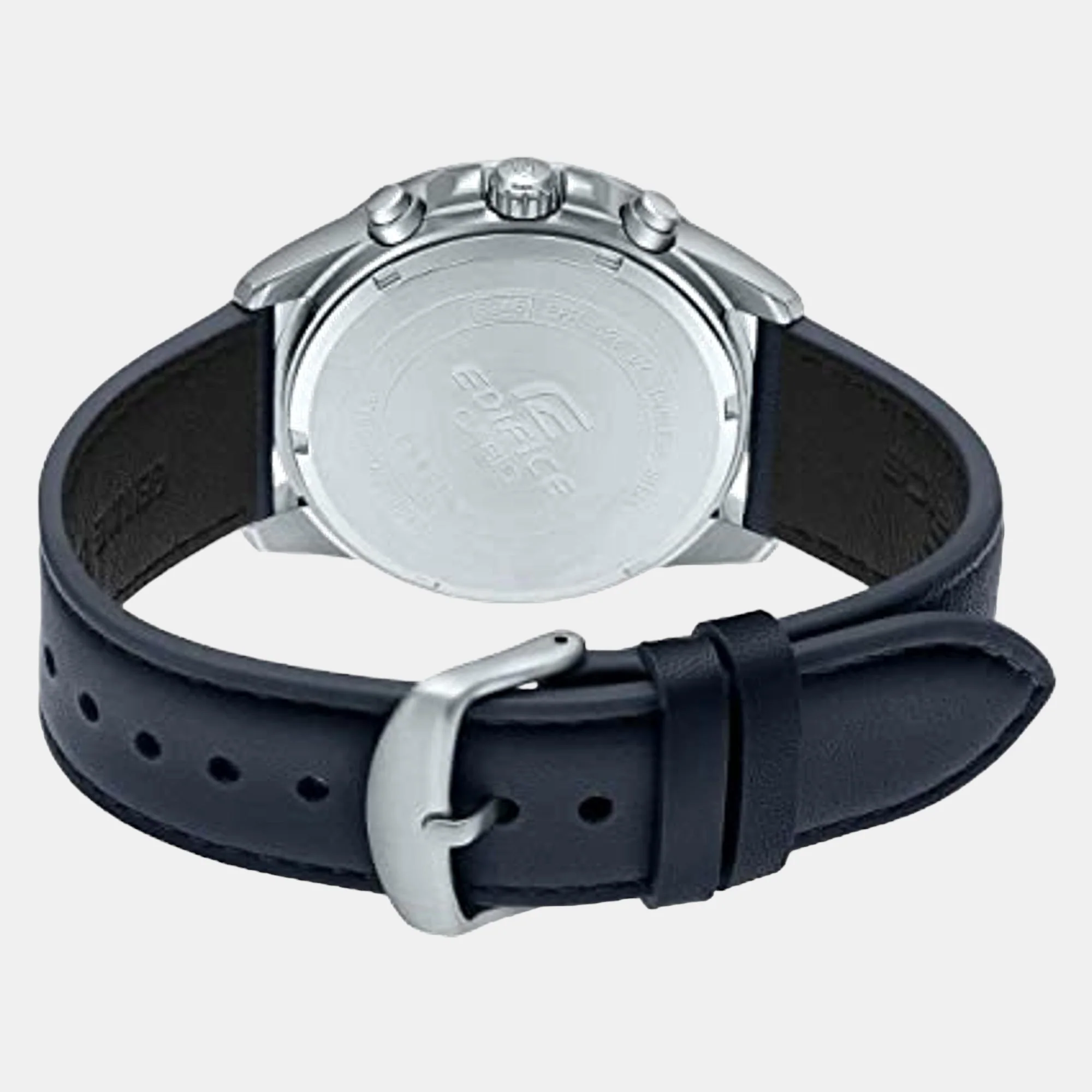Edifice Men Quartz Blue Dial Chronograph Leather Watch ED570 - Image 5