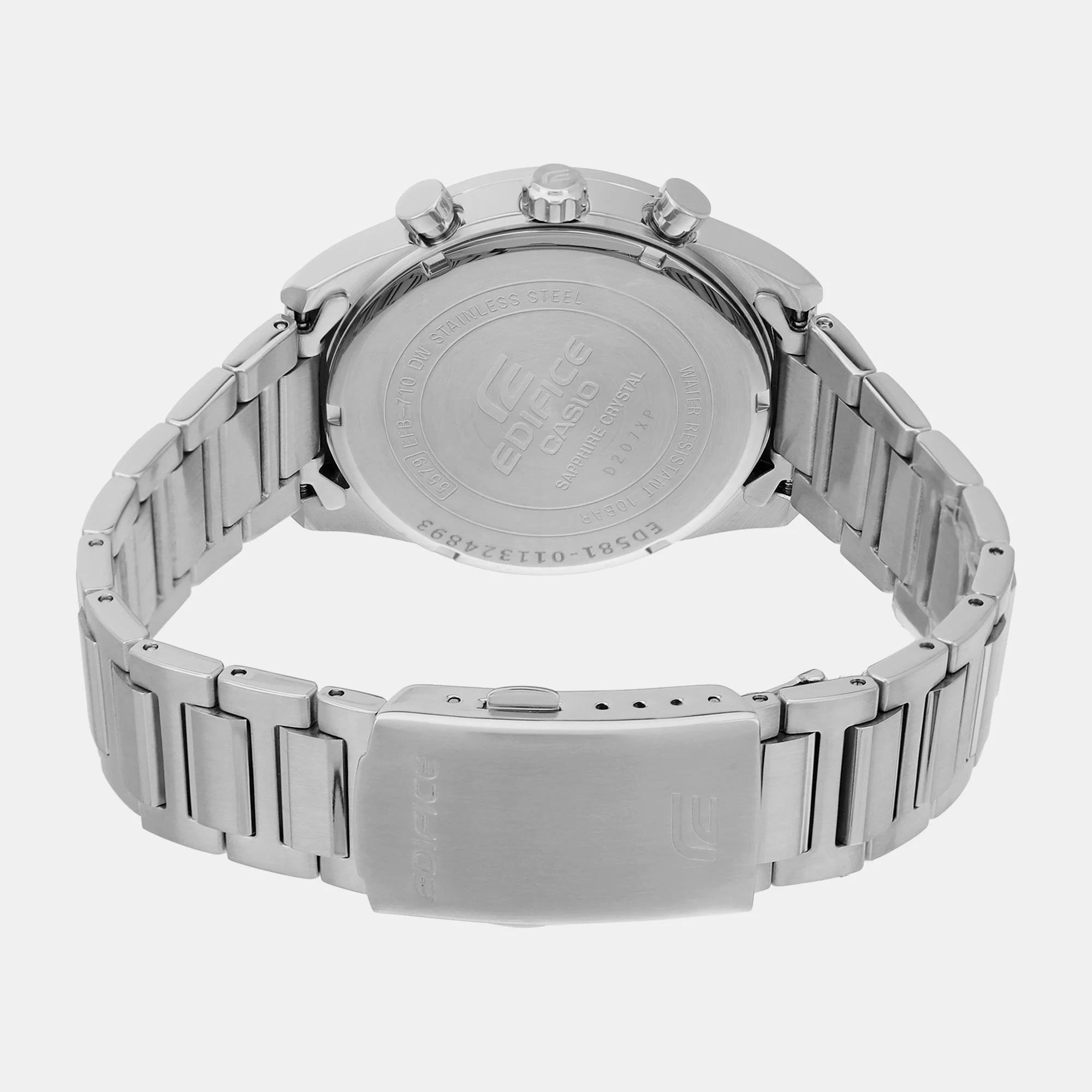 Edifice Men Quartz Blue Dial Chronograph Stainless Steel Watch ED581 - Image 7