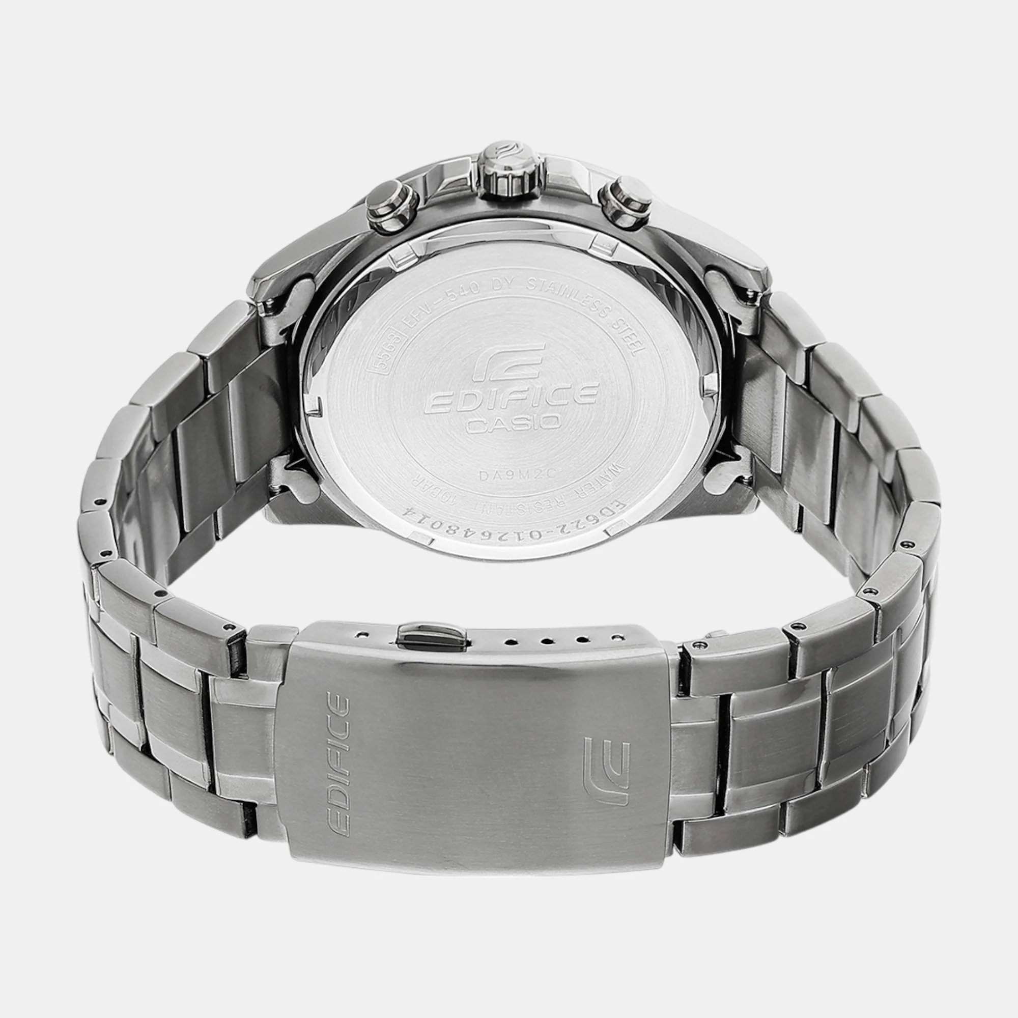 Edifice Men Quartz Grey Dial Chronograph Stainless Steel Watch ED622 - Image 7