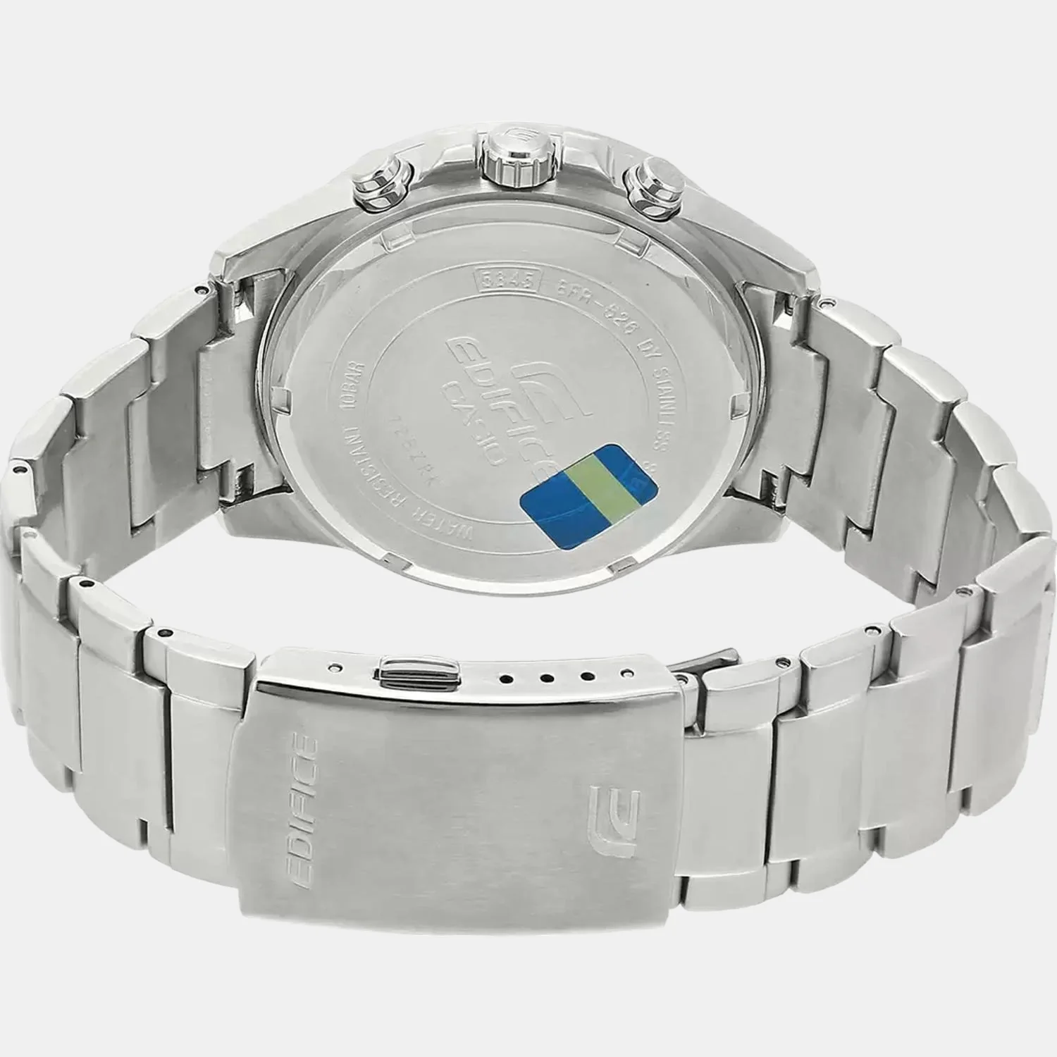 Edifice Men Quartz White Dial Chronograph Stainless Steel Watch EX095 - Image 5