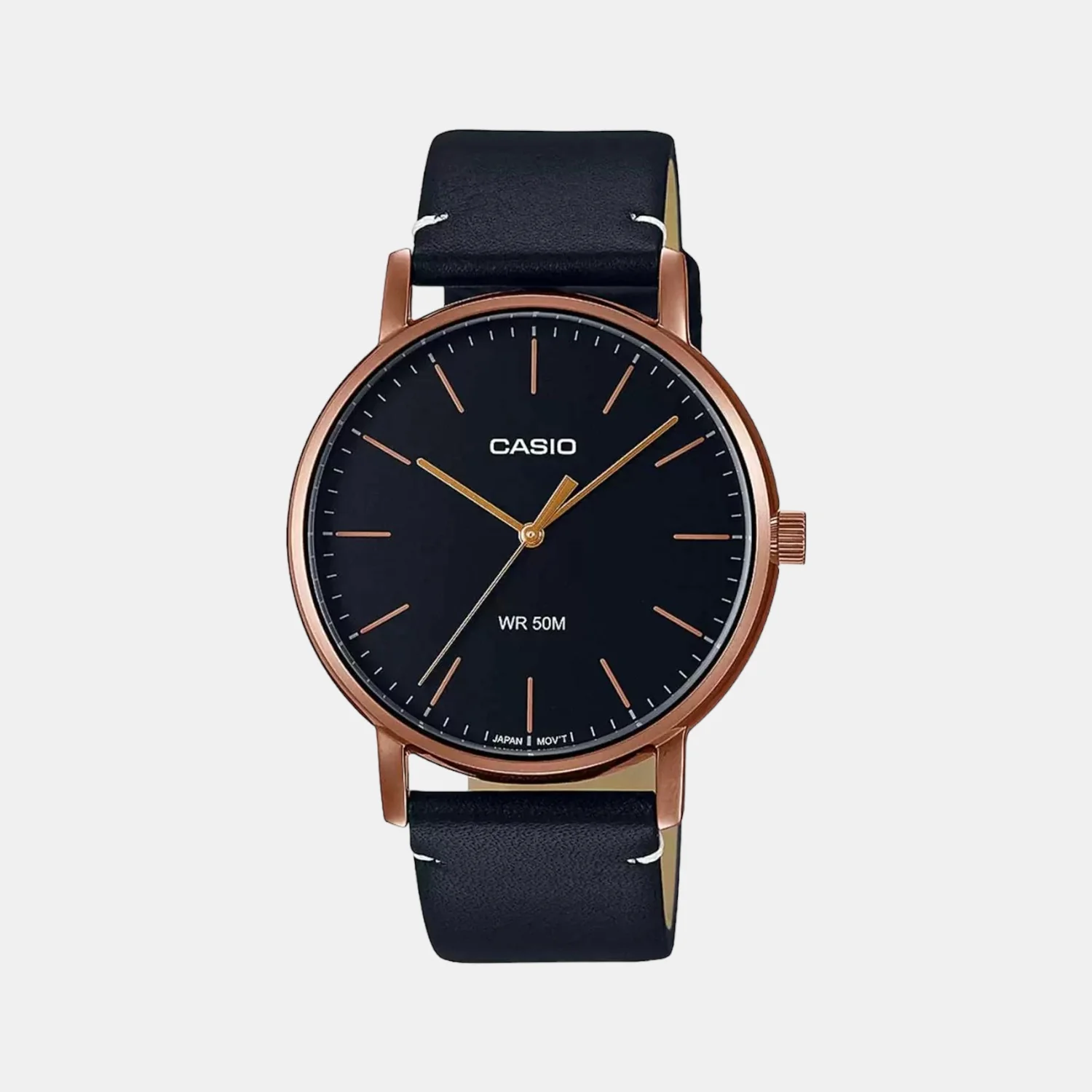 Enticer Men Quartz Black Dial Analog Leather Watch A1839