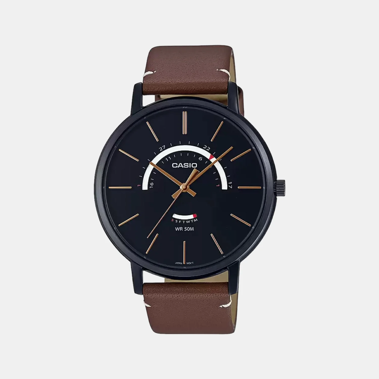 Enticer Men Quartz Black Dial Analog Watch A1876
