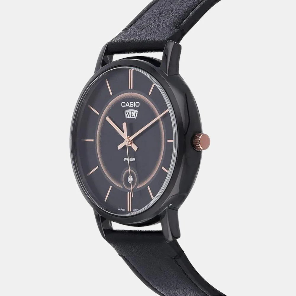 Enticer Men Quartz Black Dial Analog Leather Watch A2043 - Image 3
