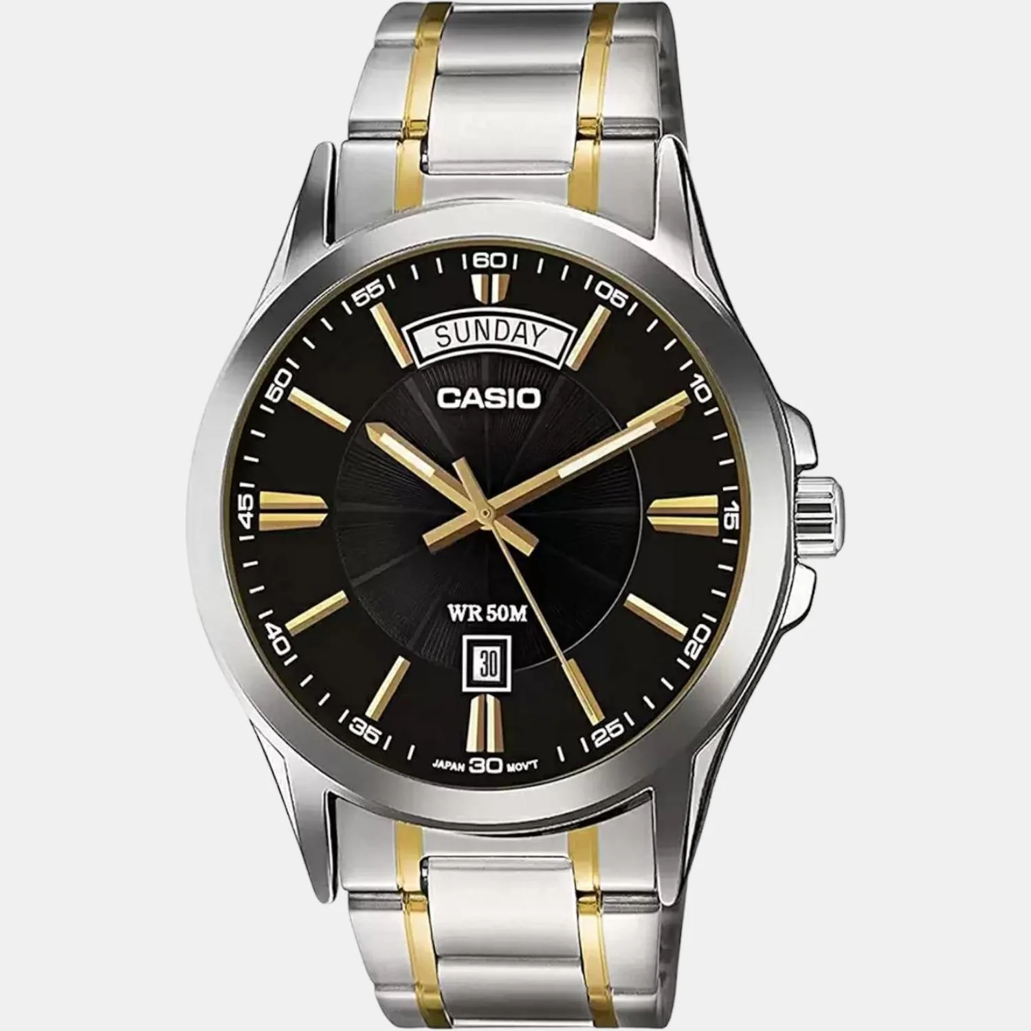 Enticer Men Quartz Black Dial Analog Stainless Steel Watch A1769 - Image 2