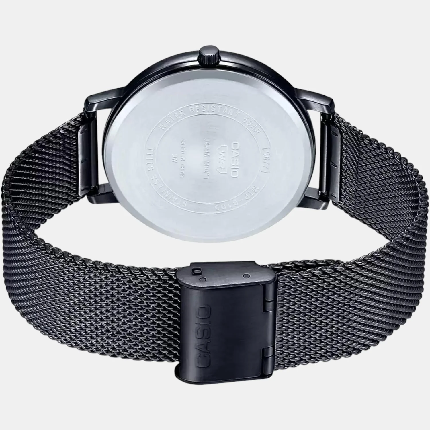 Enticer Men Quartz Black Dial Analog Mesh Watch A1882 - Image 5