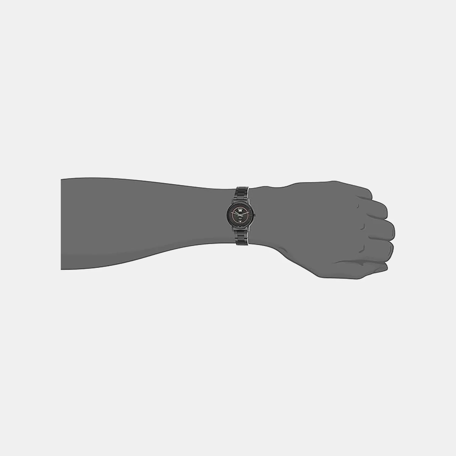 Enticer Men Quartz Black Dial Analog Stainless Steel Watch A2042 - Image 4