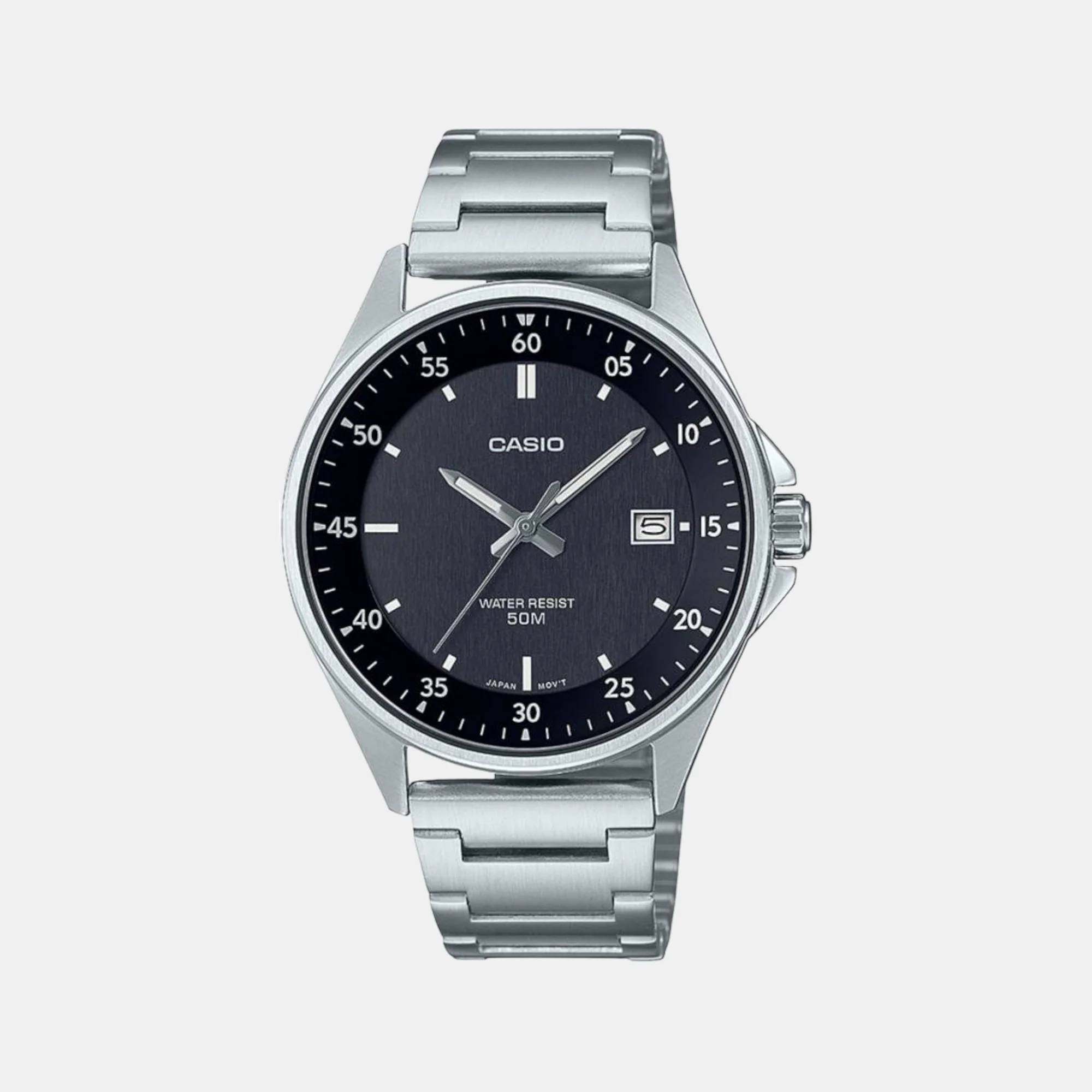Enticer Men Quartz Black Dial Analog Stainless Steel Watch A2099