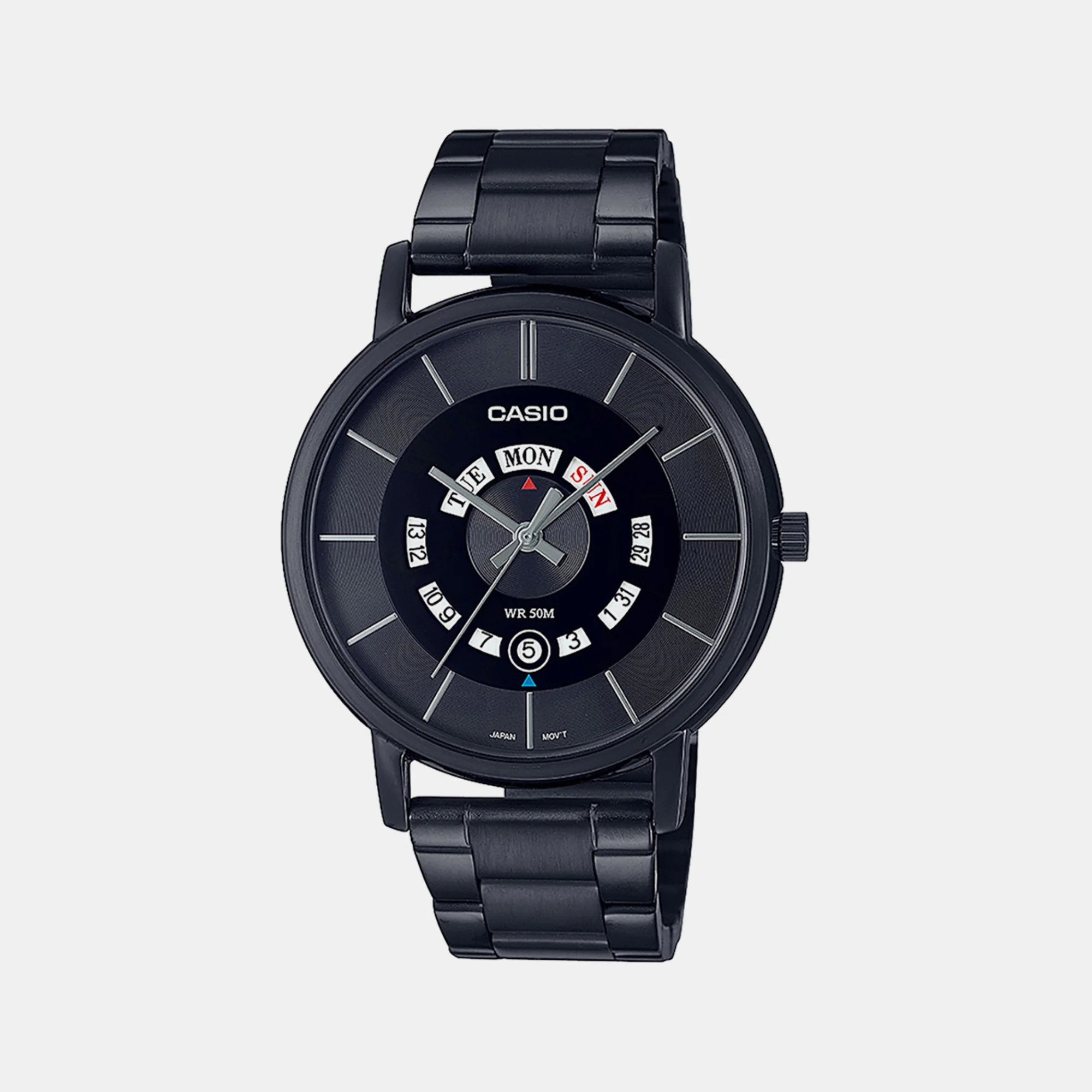 Enticer Men Quartz Black Dial Analog Stainless Steel Watch A2134 - Image 2