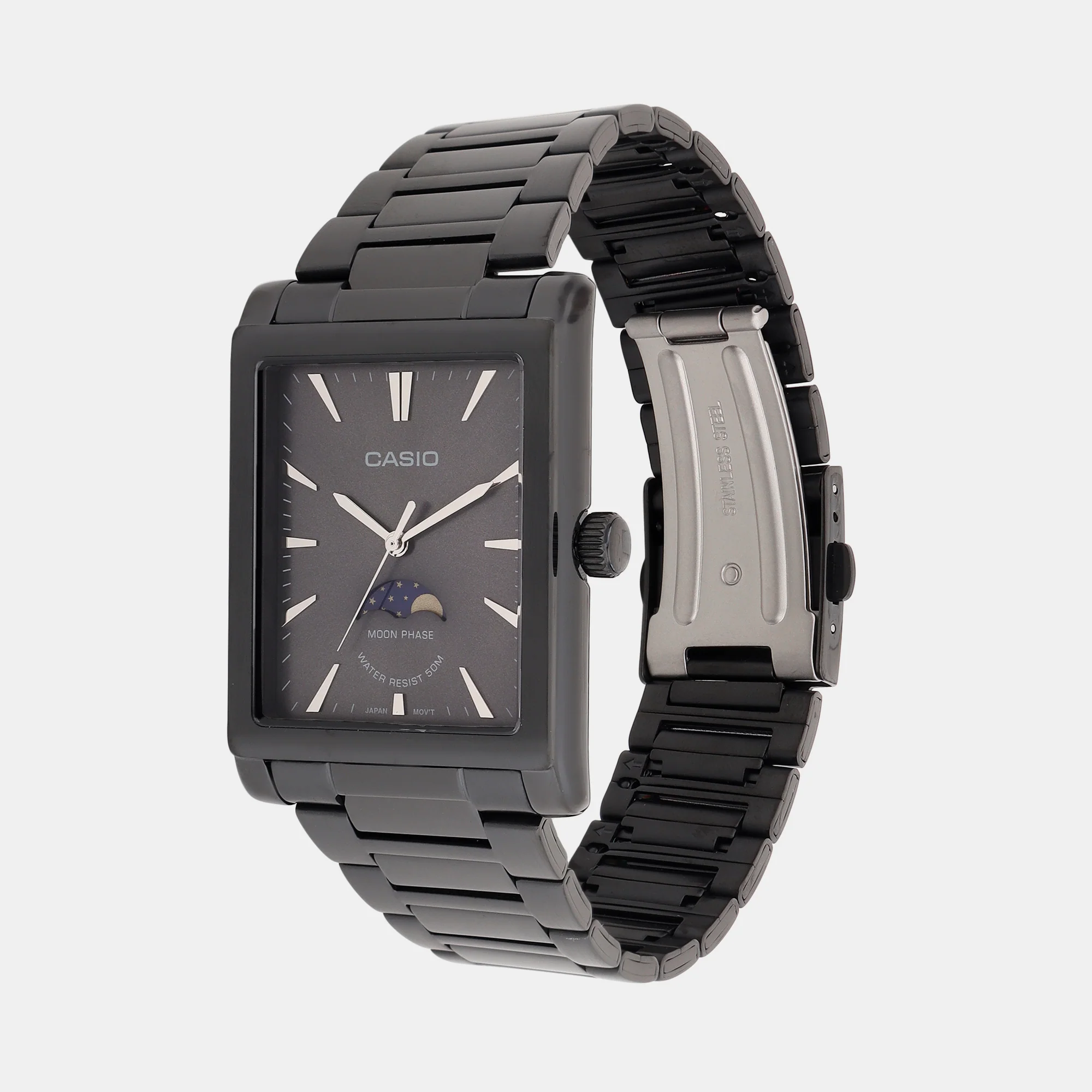 Enticer Men Quartz Black Dial Analog Stainless Steel Watch A2169 - Image 2