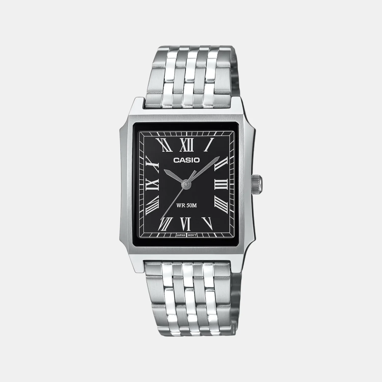 Enticer Men Quartz Black Dial Analog Stainless Steel Watch A2471