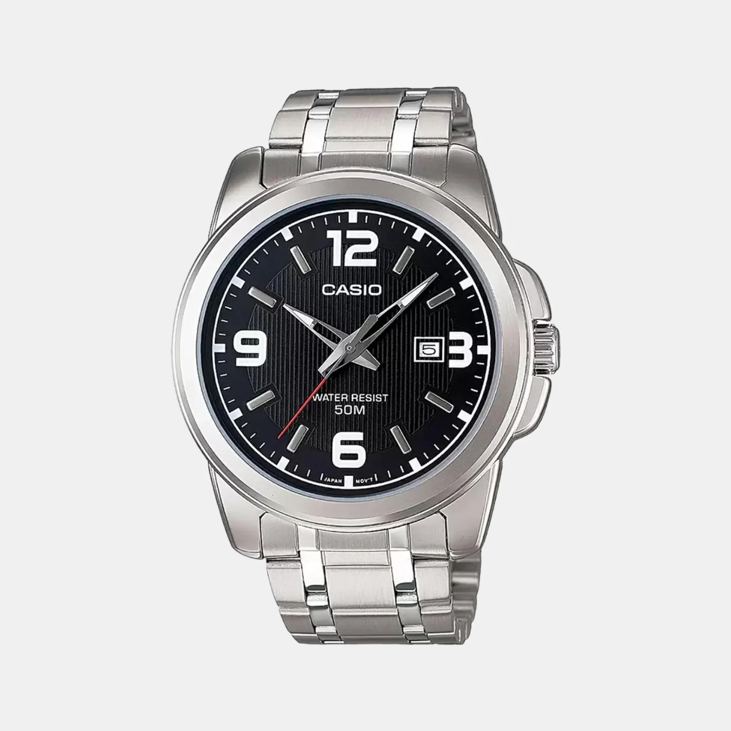 Enticer Men Quartz Black Dial Analog Stainless Steel Watch A550 - Image 2