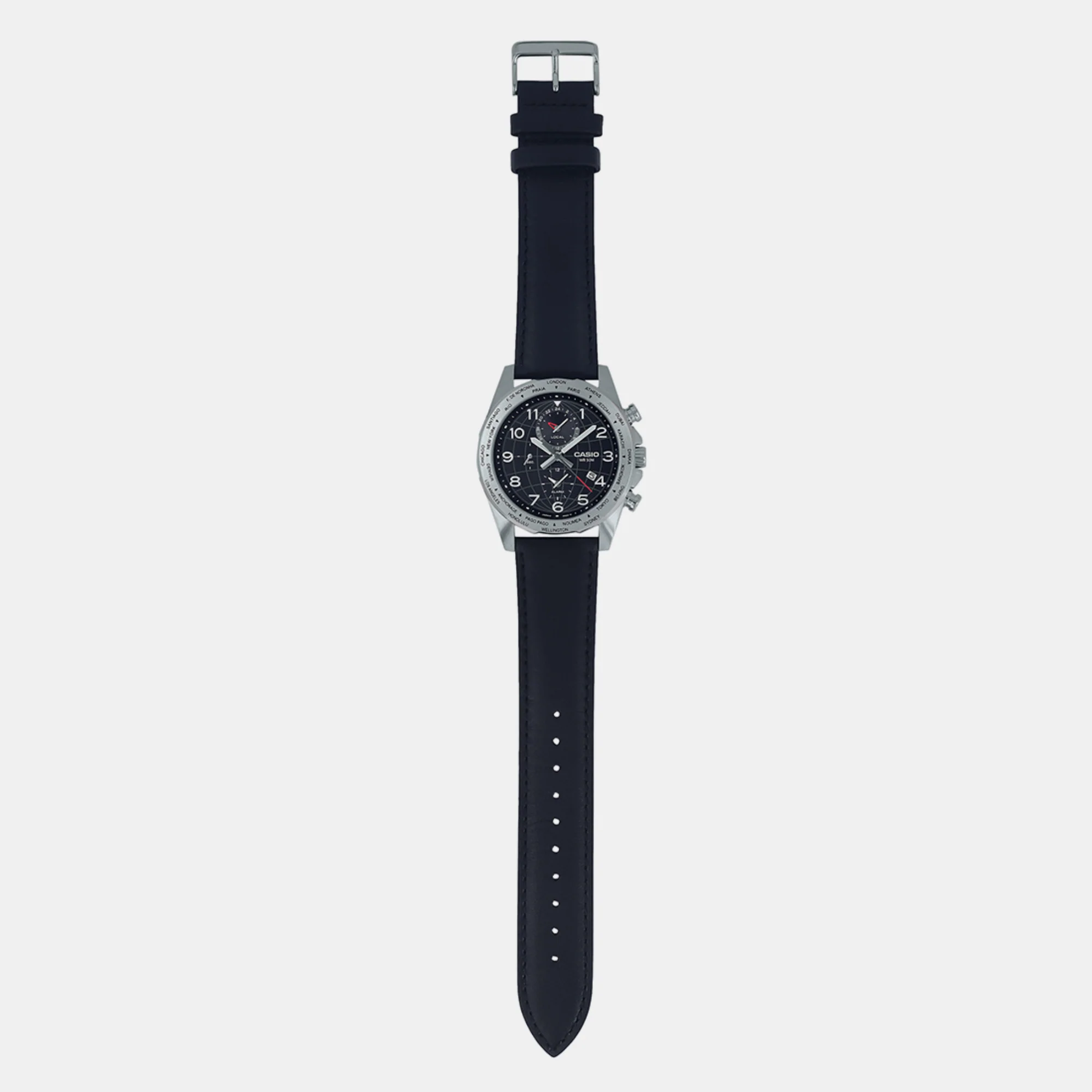 Enticer Men Quartz Black Dial Chronograph Leather Watch A2149 - Image 5