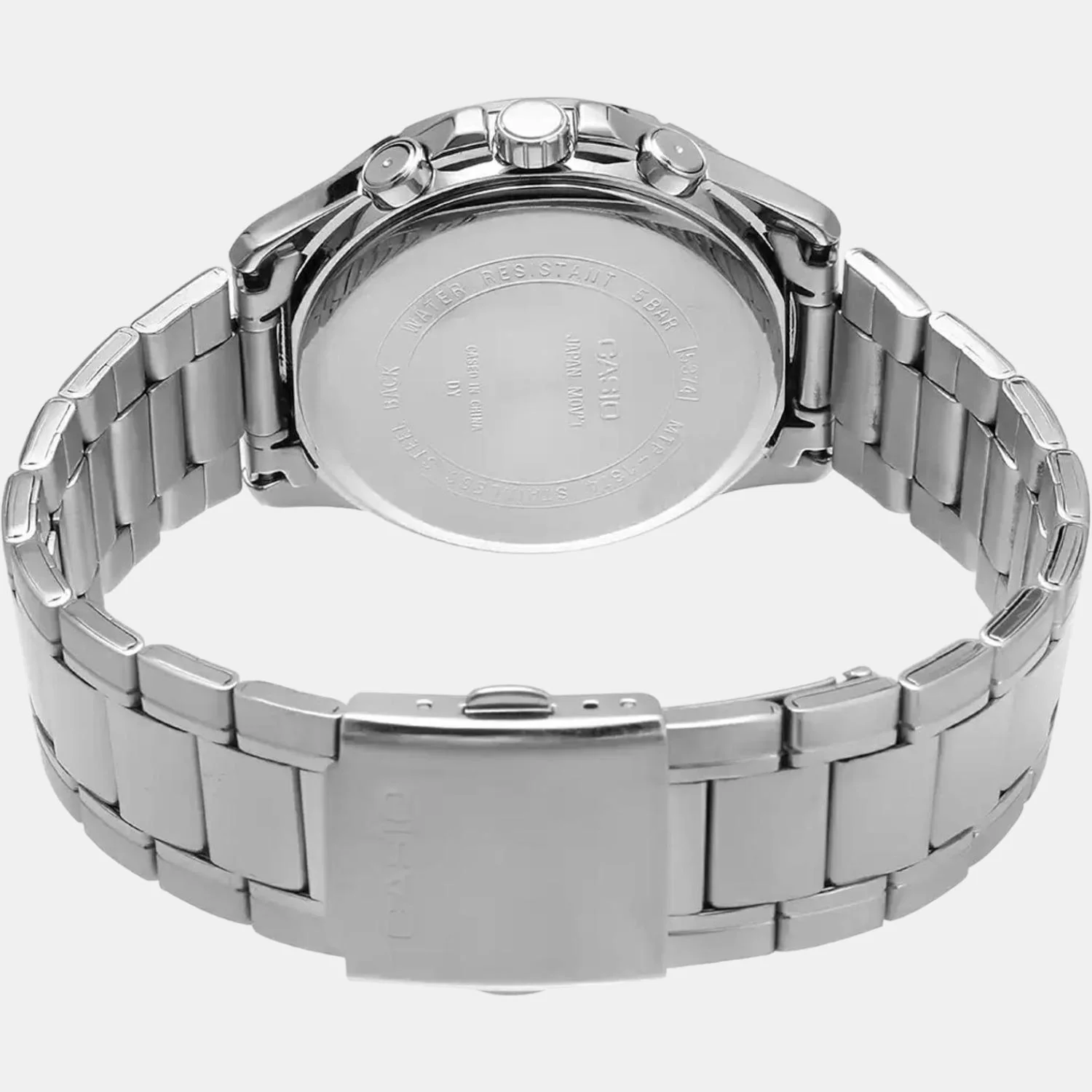 Enticer Men Quartz Black Dial Chronograph Stainless Steel Watch A832 - Image 5