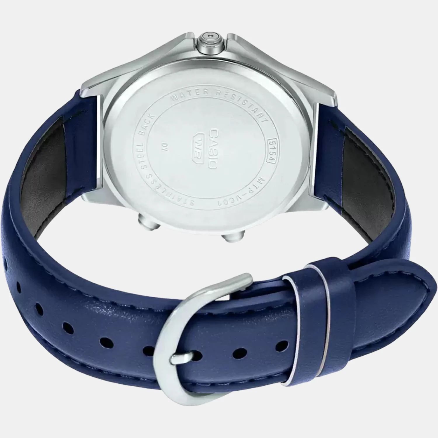 Enticer Men Quartz Blue Dial Analog Leather Watch A1928 - Image 4