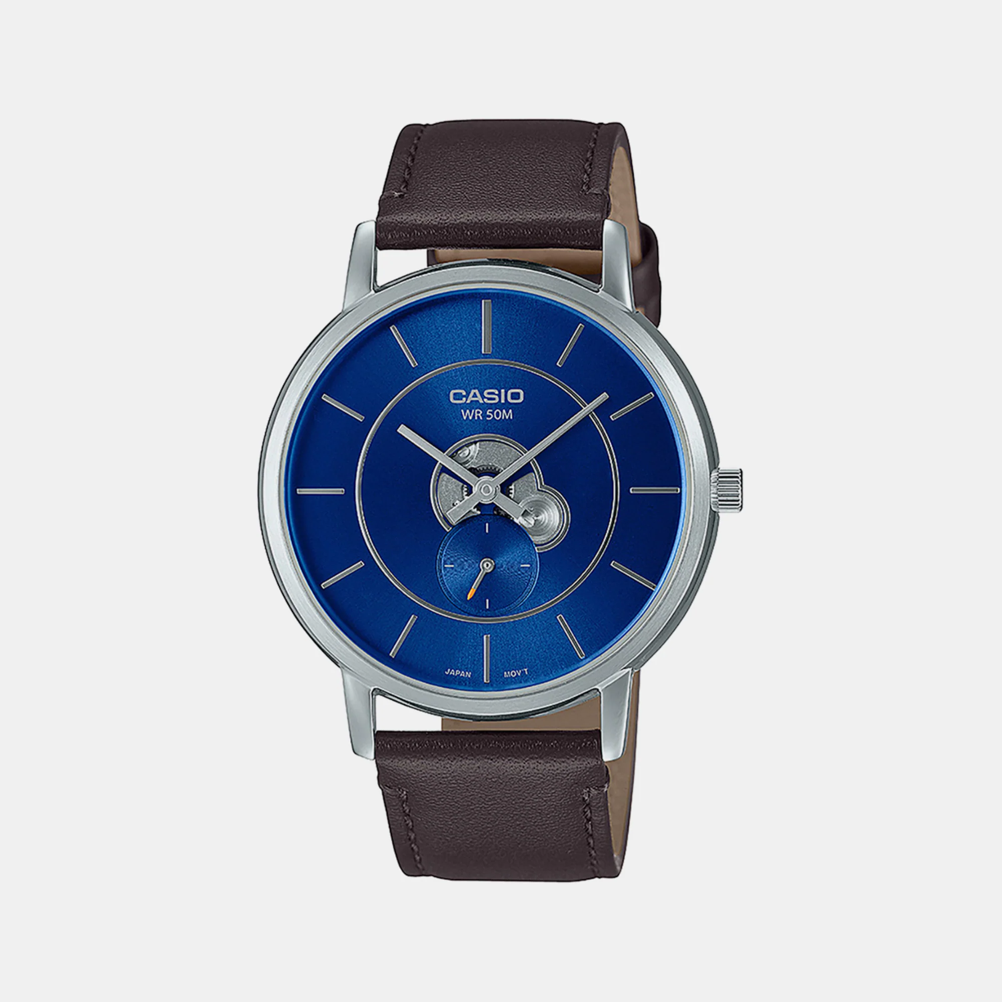Enticer Men Quartz Blue Dial Analog Leather Watch A2131 - Image 2